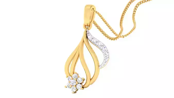 Women pendant-earrings set 3dm mgx render detail 3D print model