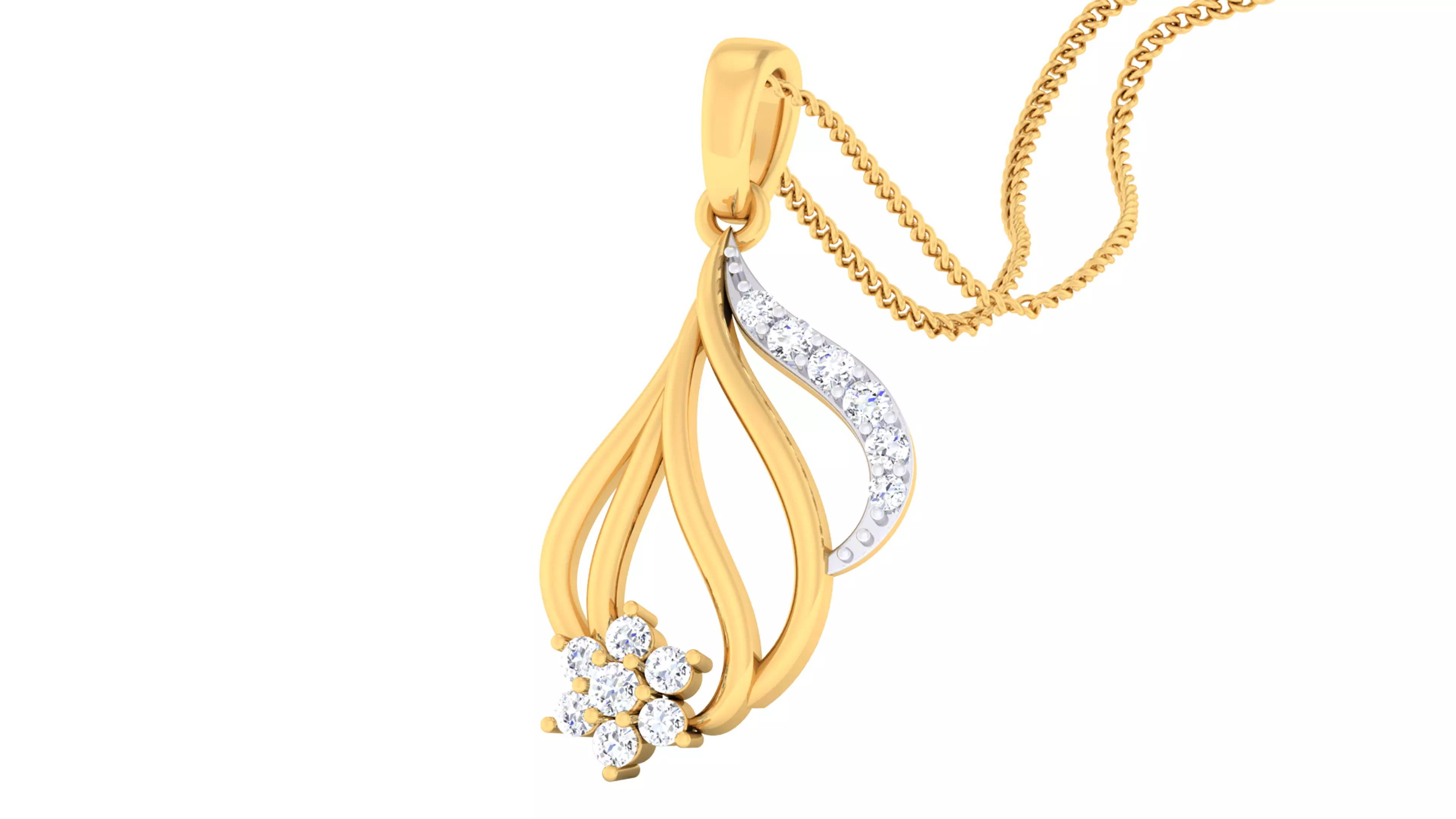 Women pendant-earrings set 3dm mgx render detail 3D print model 3D print model