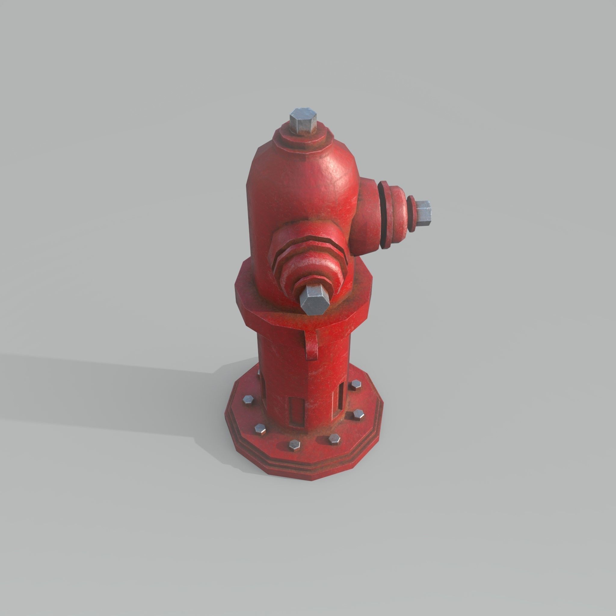 Fire hydrant Free low-poly 3D model_1