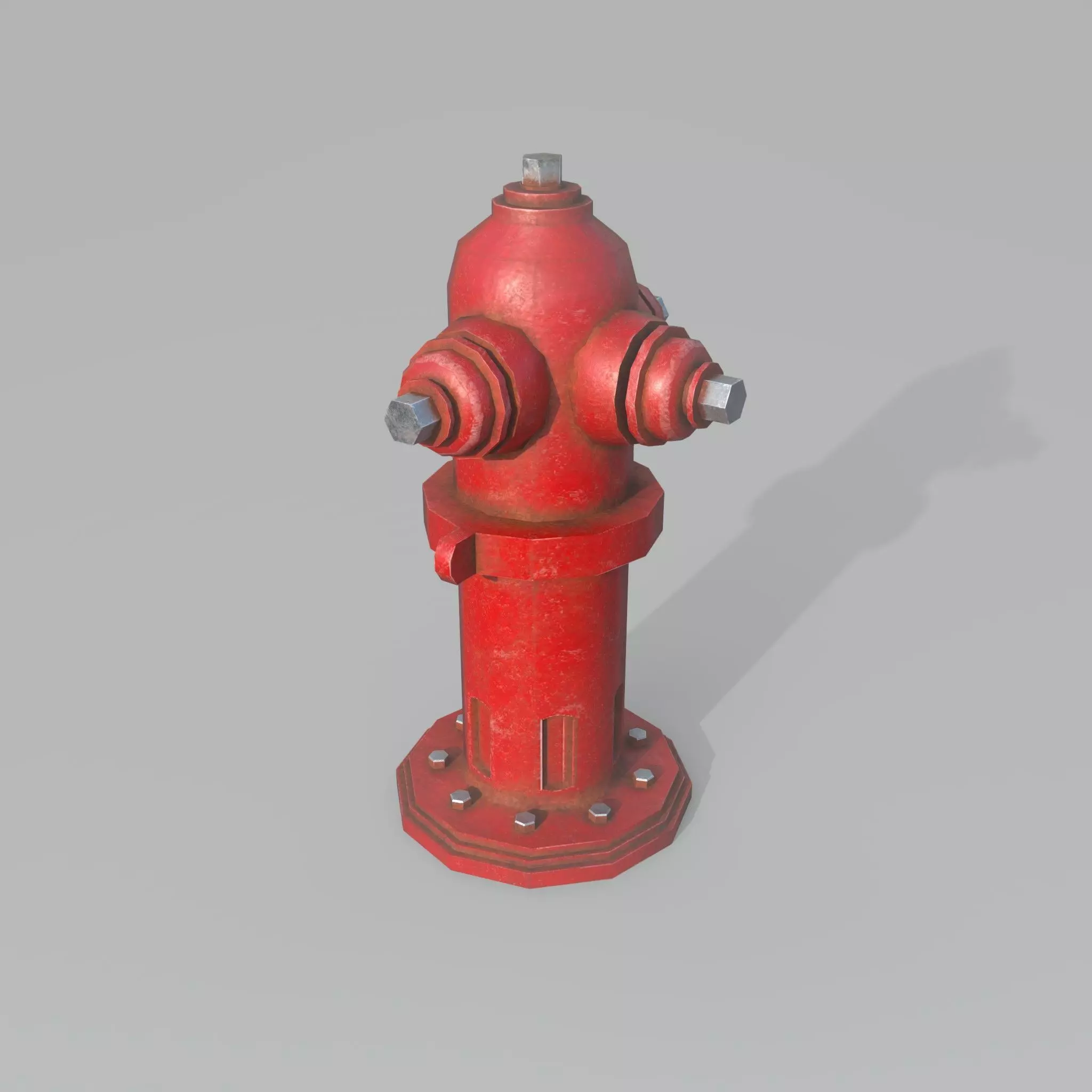 Fire hydrant Free low-poly 3D model_0