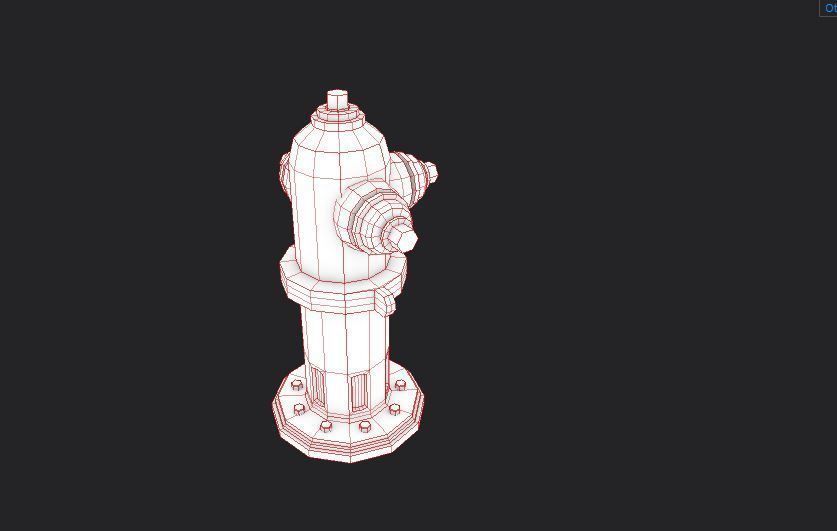 Fire hydrant Free low-poly 3D model_2