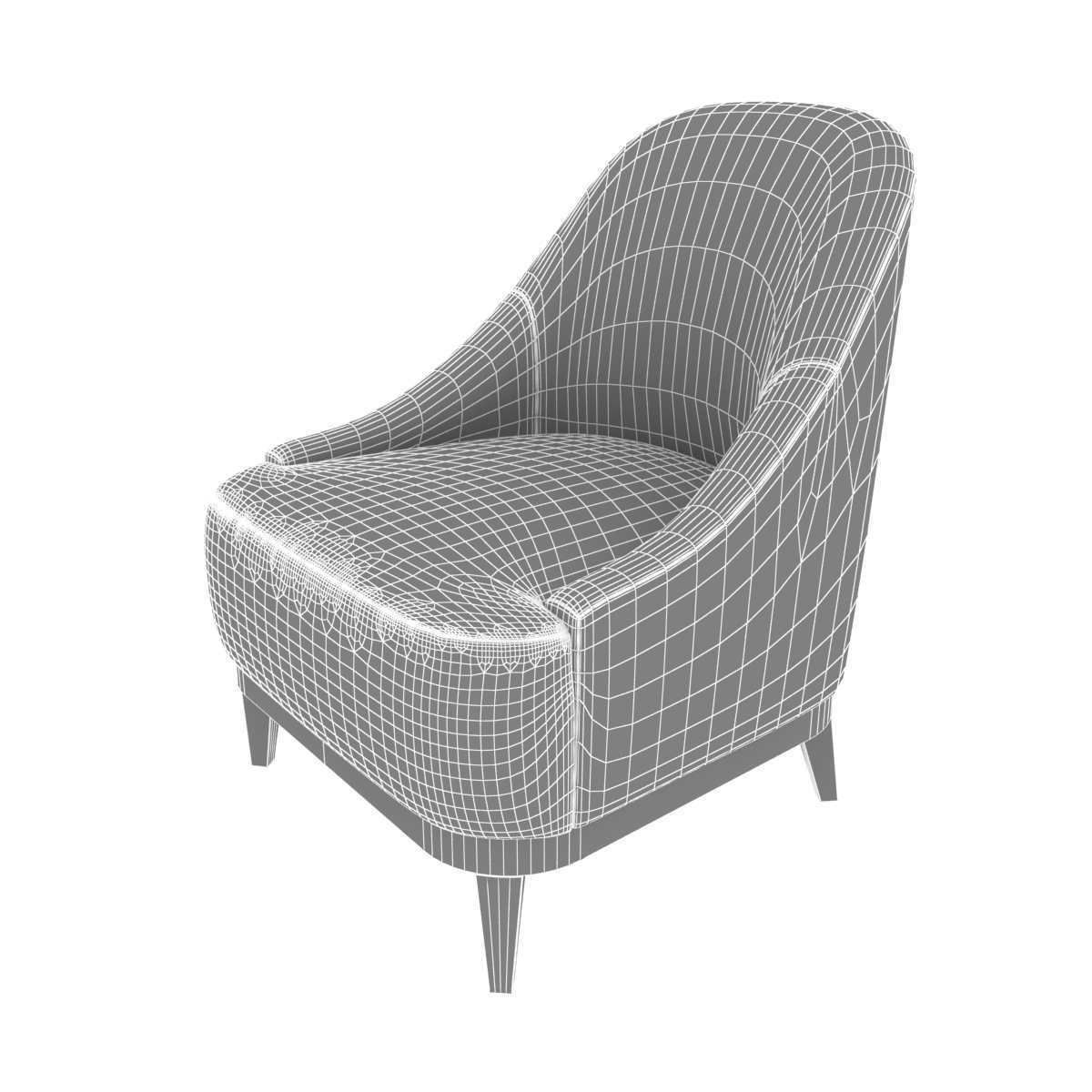 Duhram chair by Alter London 3d model 3D model_8