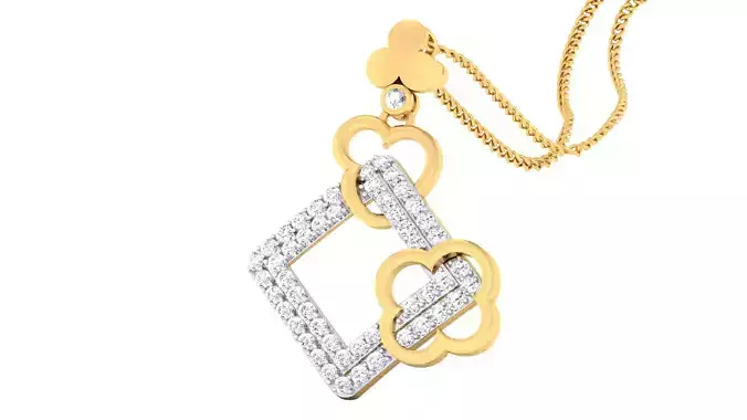 Women pendant-earrings set 3dm mgx render detail 3D print model