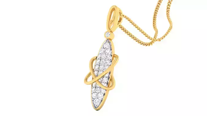 Women pendant-earrings set 3dm mgx render detail 3D print model