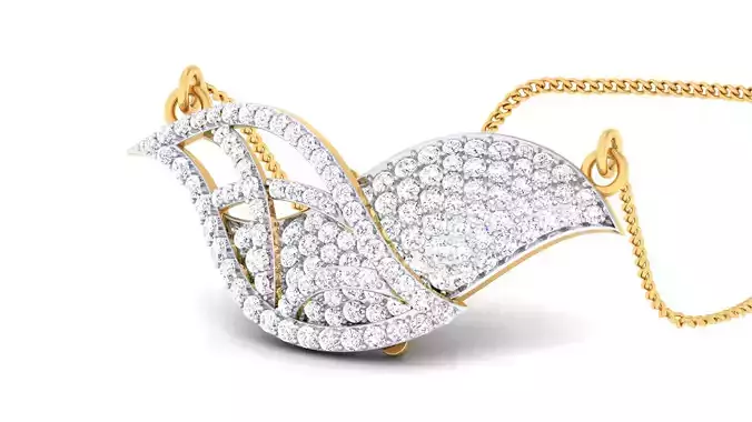 Women pendant-earrings set 3dm mgx render detail 3D print model