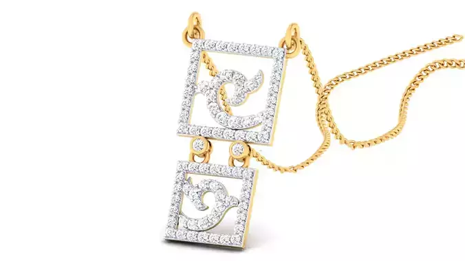 Women pendant-earrings set 3dm mgx render detail 3D print model