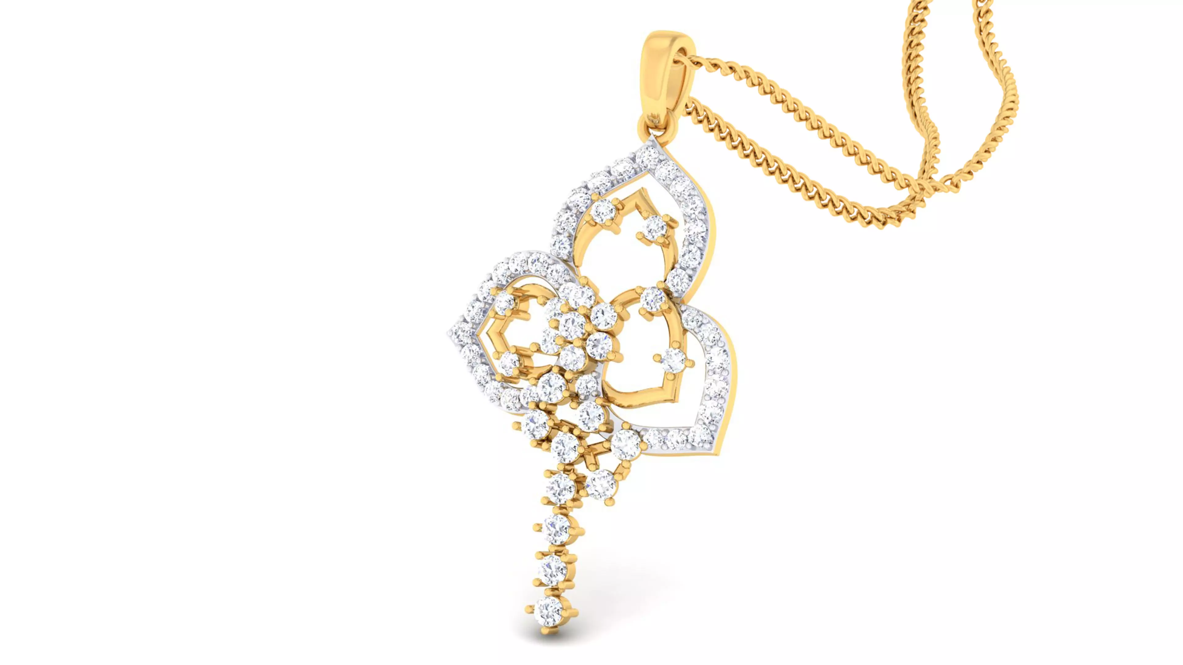 Women pendant-earrings set 3dm mgx render detail 3D print model 3D print model_0