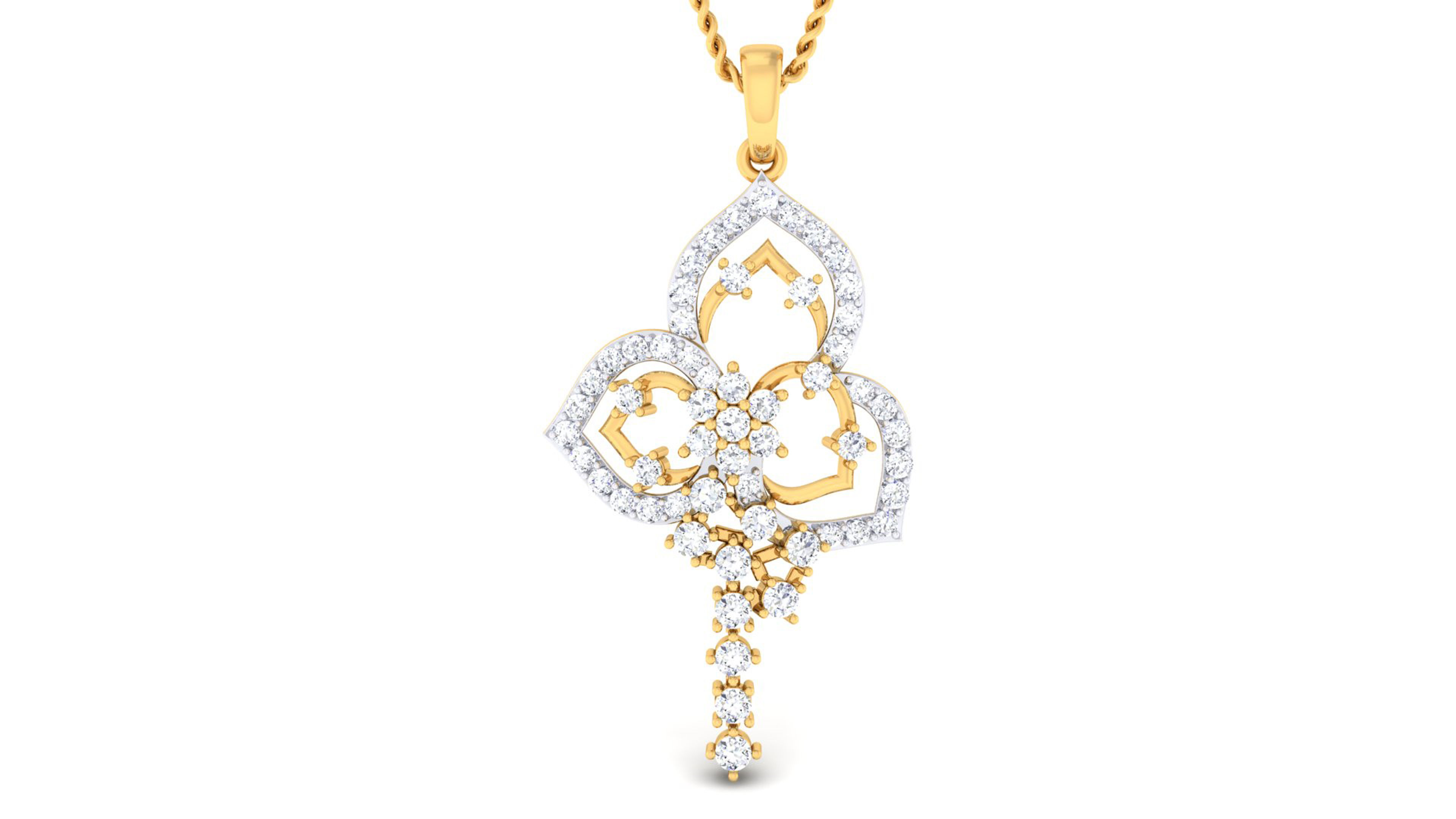 Women pendant-earrings set 3dm mgx render detail 3D print model 3D print model_6