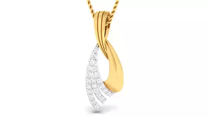 Women pendant-earrings set 3dm mgx render 3D print model 3D print model