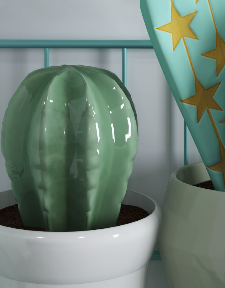 Realistic Study Desk Furniture for kid- interior kidroom set 3D model_15