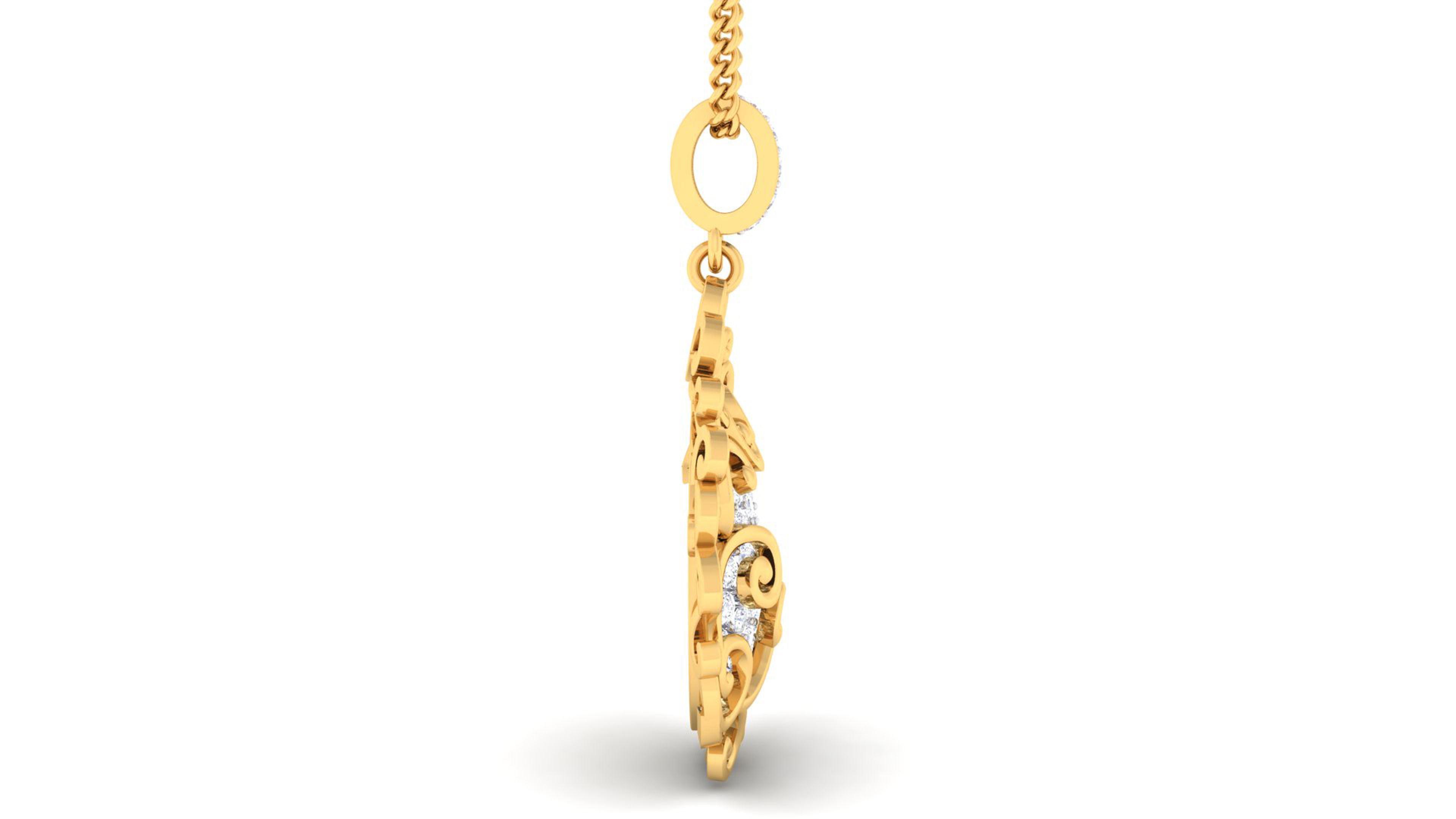 Women pendant-earrings set 3dm mgx render detail 3D print model 3D print model_6