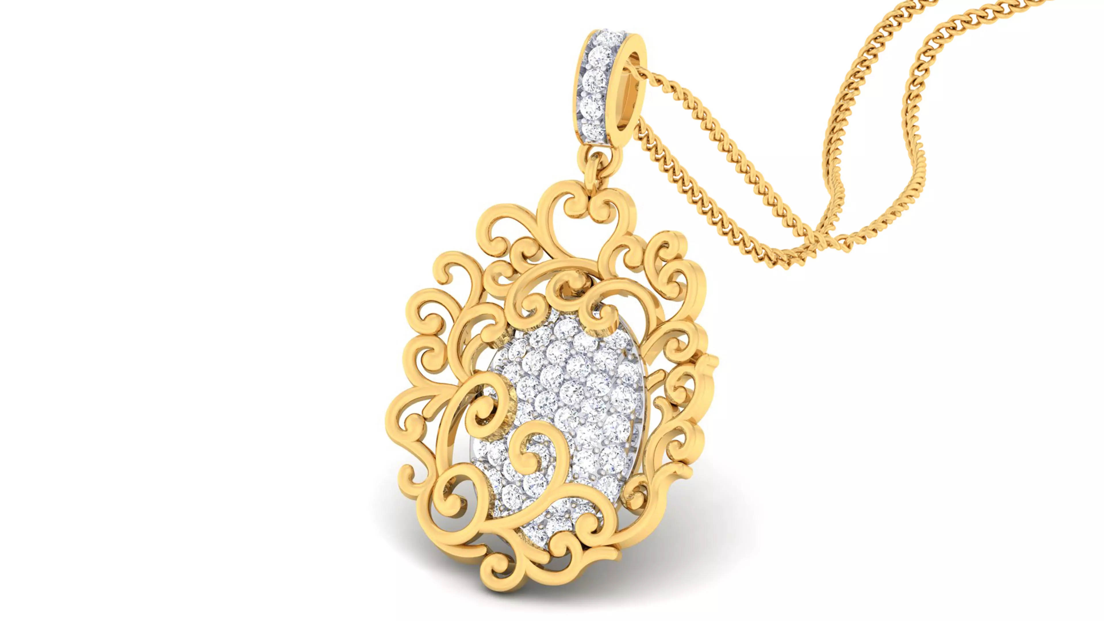 Women pendant-earrings set 3dm mgx render detail 3D print model 3D print model_0