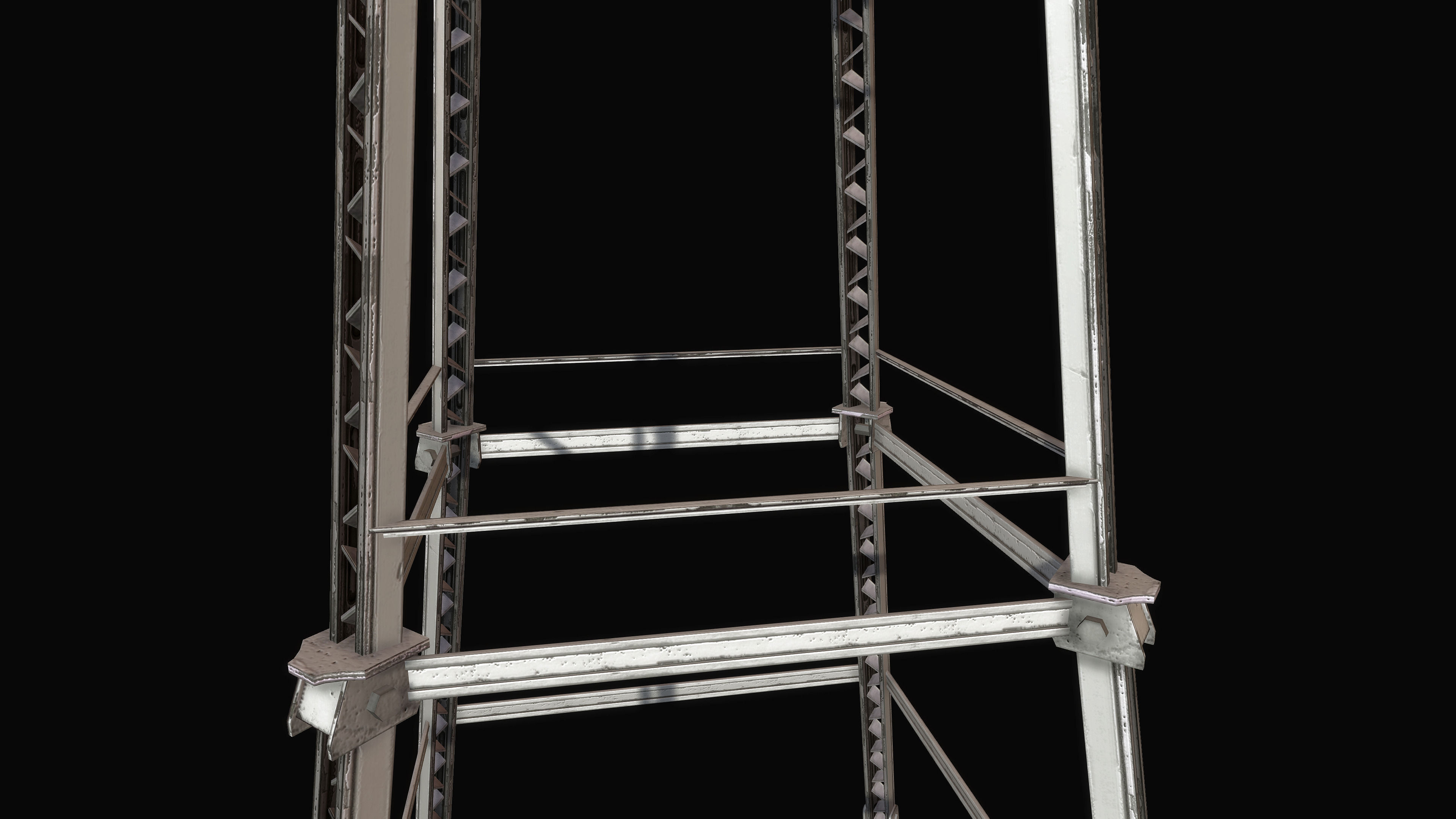 Old Water Tower Low-poly 3D model_3