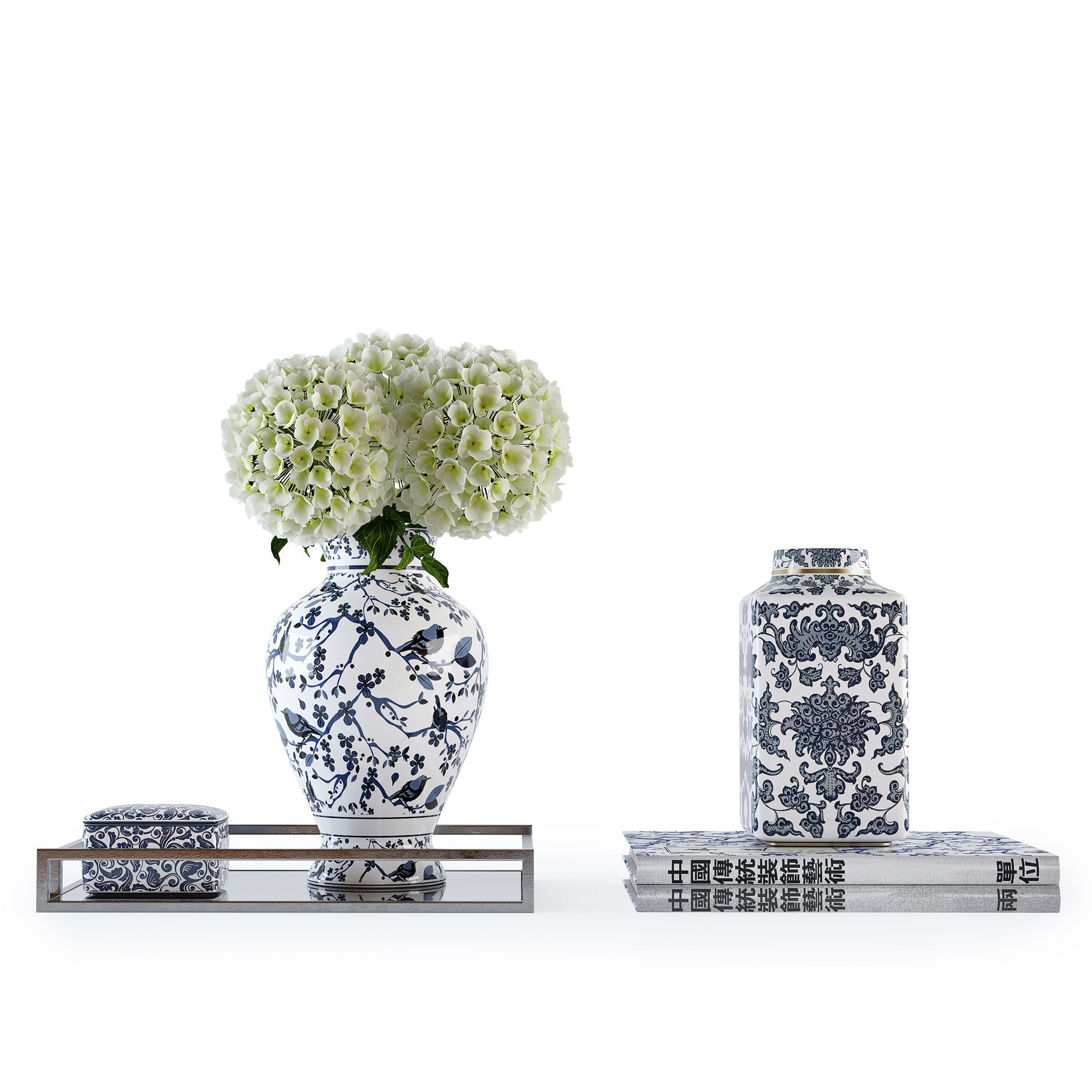 Decorative set w005 3D model_2