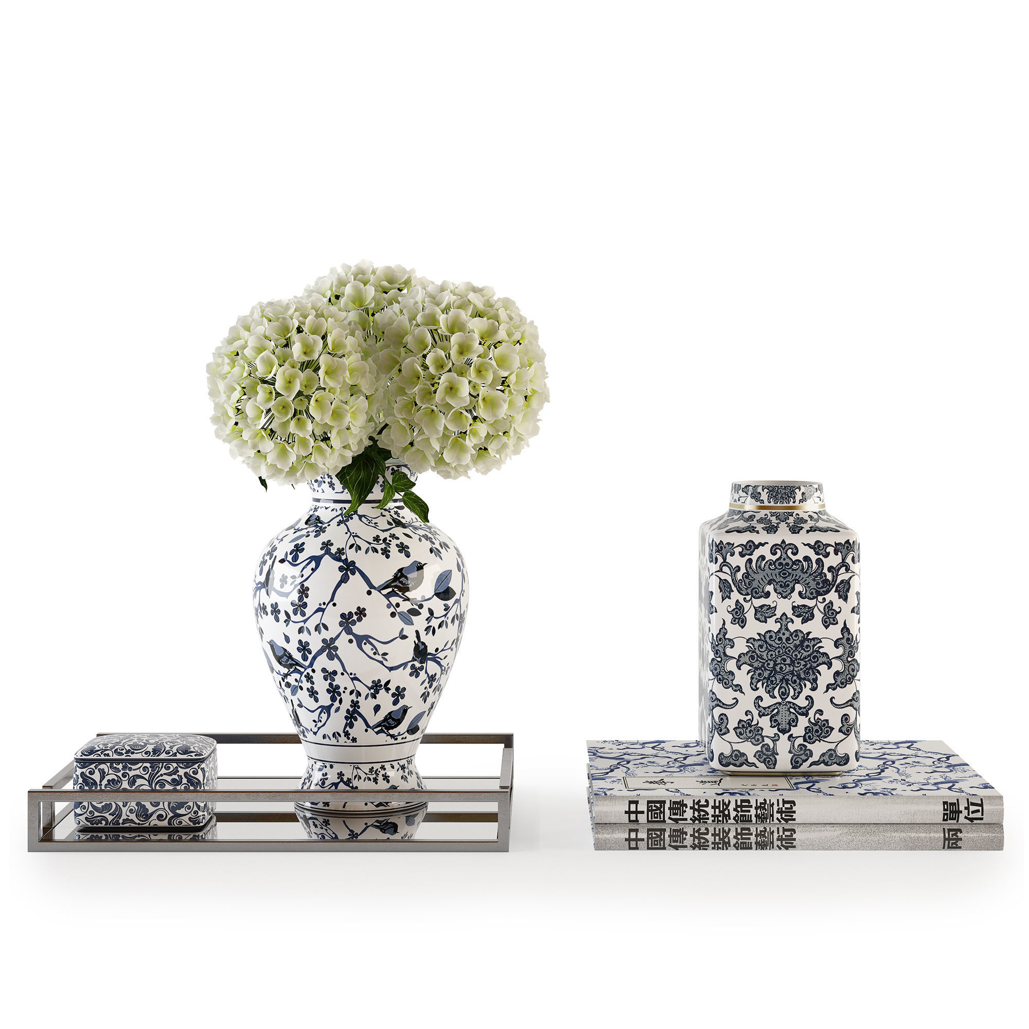 Decorative set w005 3D model_3