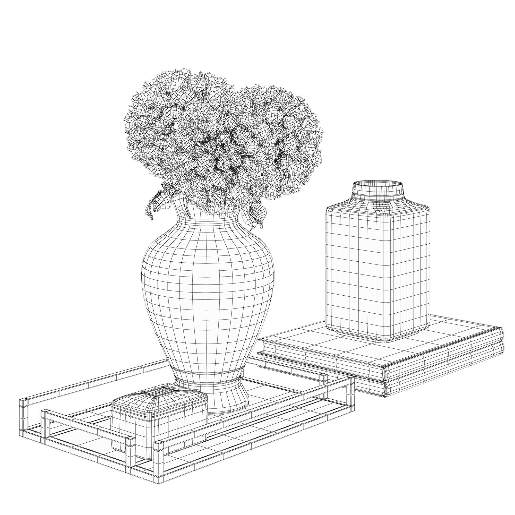 Decorative set w005 3D model_6