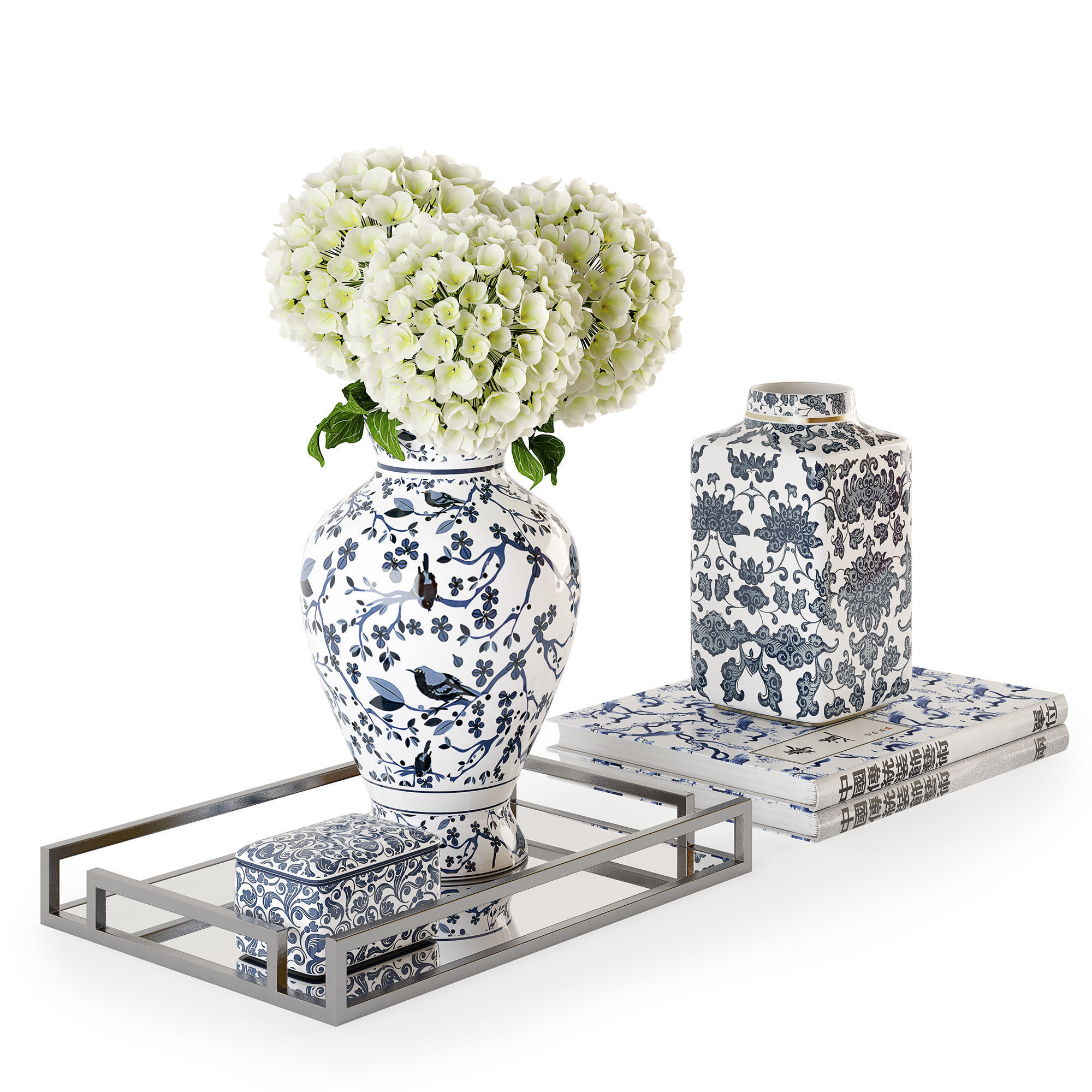 Decorative set w005 3D model_1