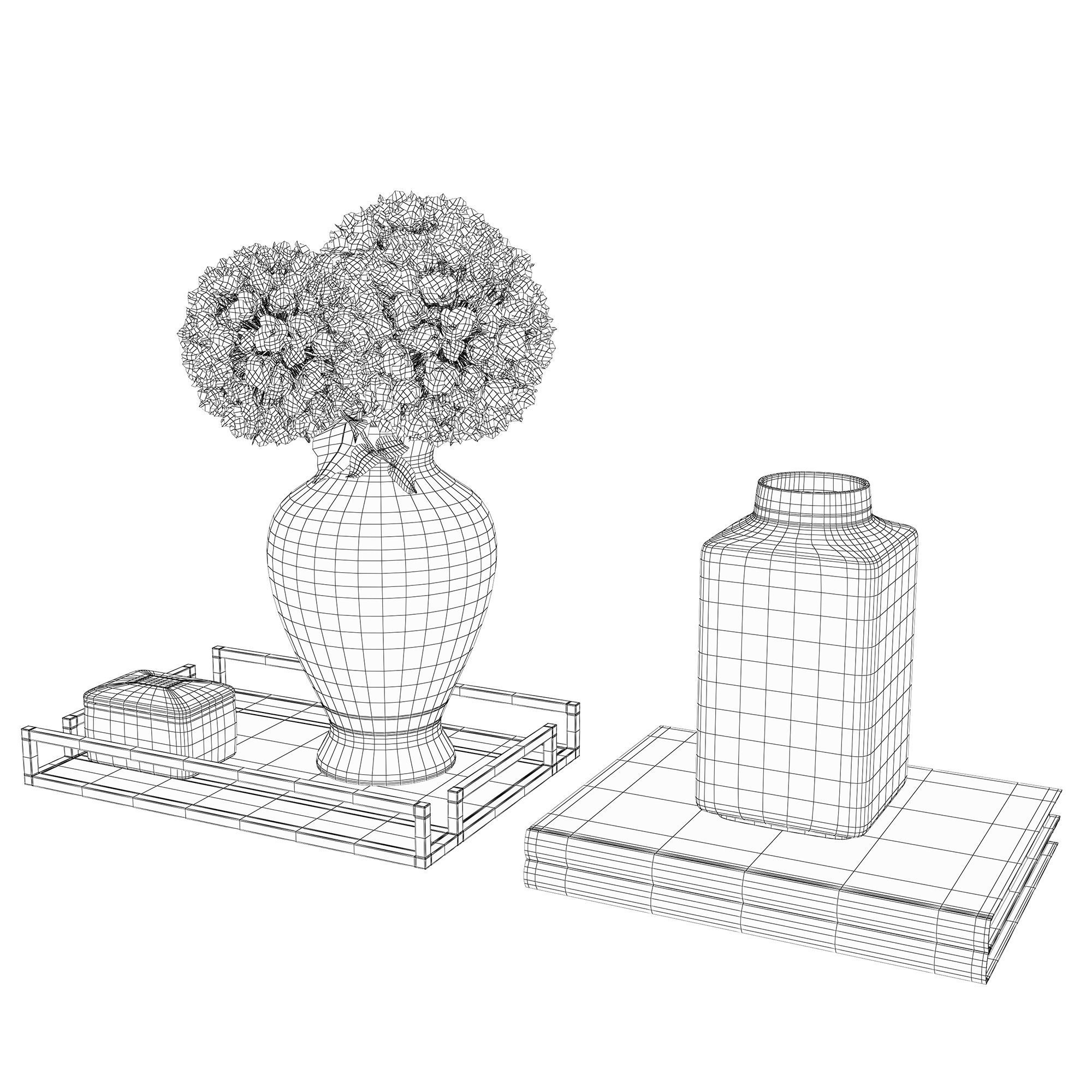 Decorative set w005 3D model_8