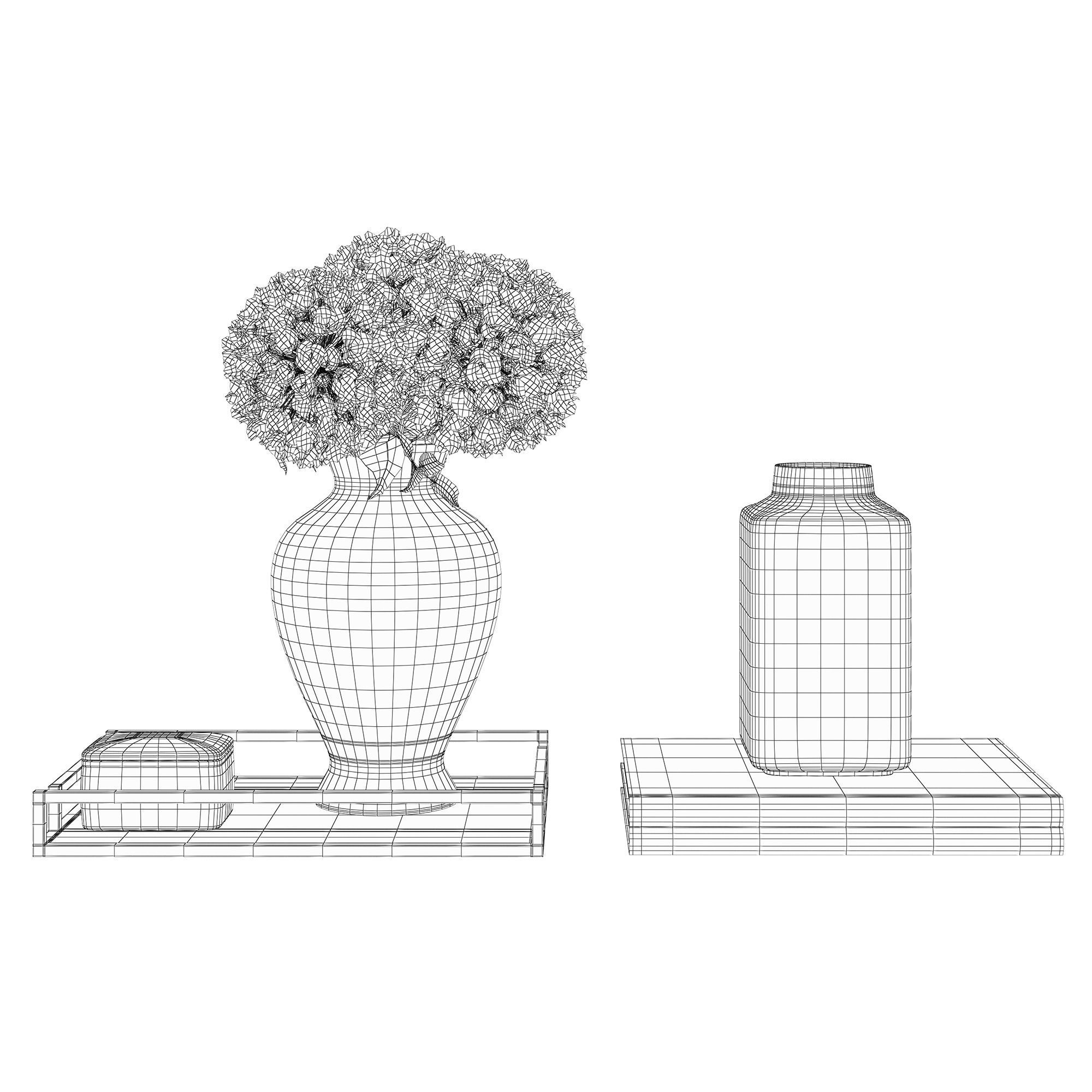 Decorative set w005 3D model_7