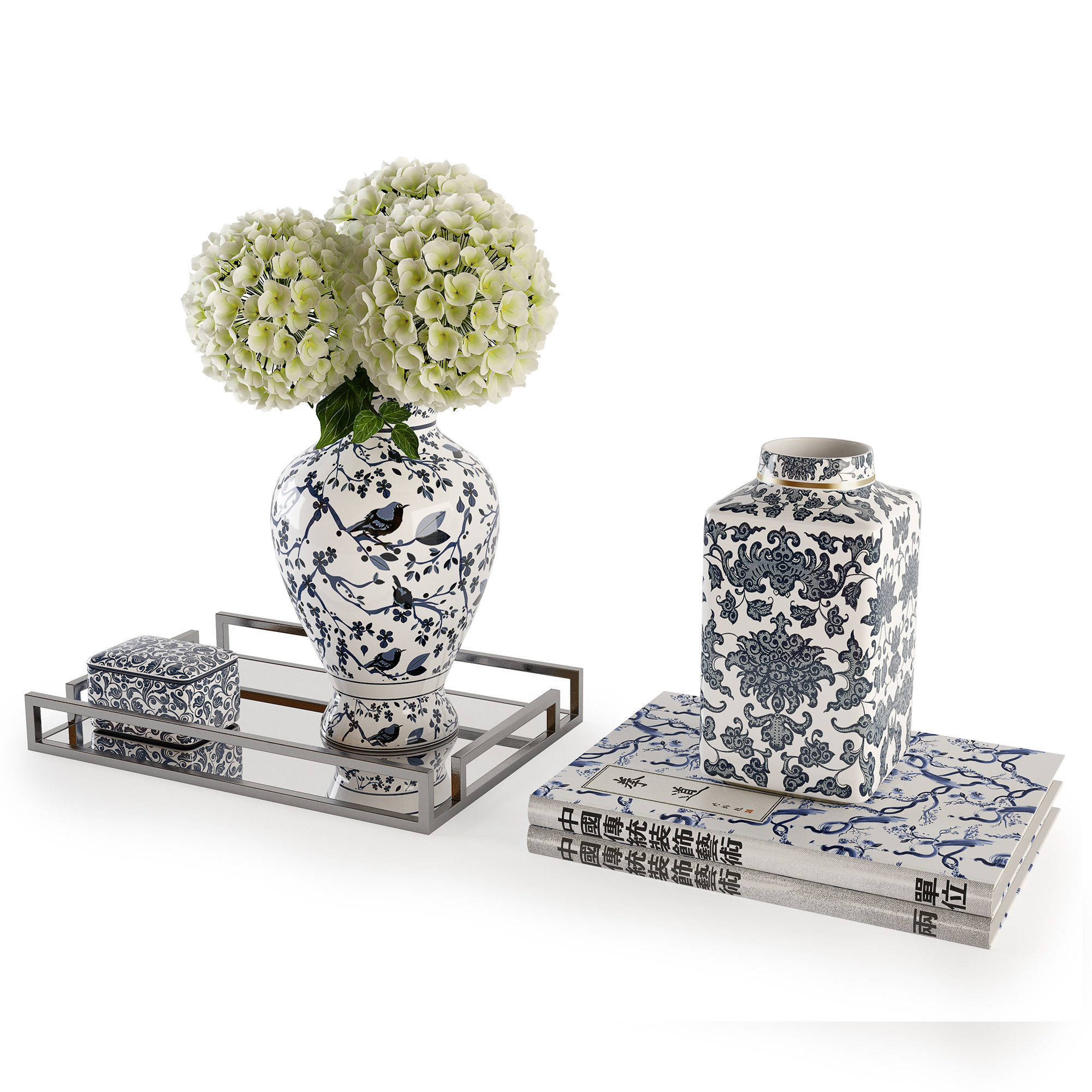 Decorative set w005 3D model_4