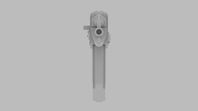 AK 47 rifle gun low poly  Free low-poly 3D model