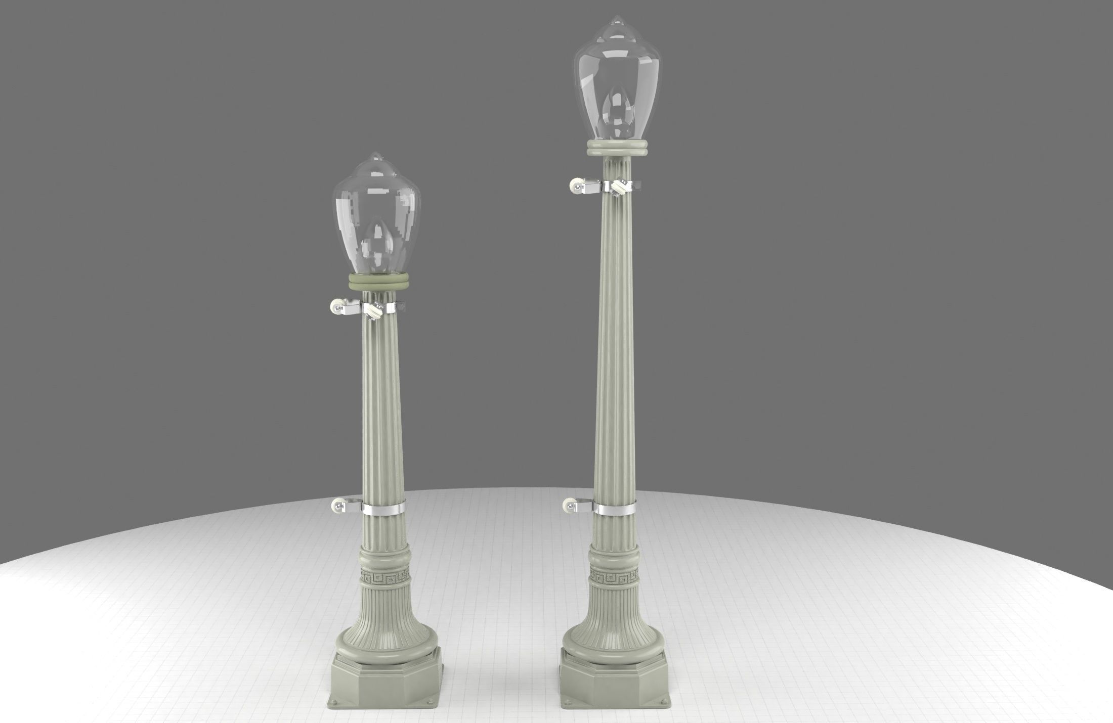 Street Light Bttf Did3D 1-8 Scale 3D Print 3D print model_8