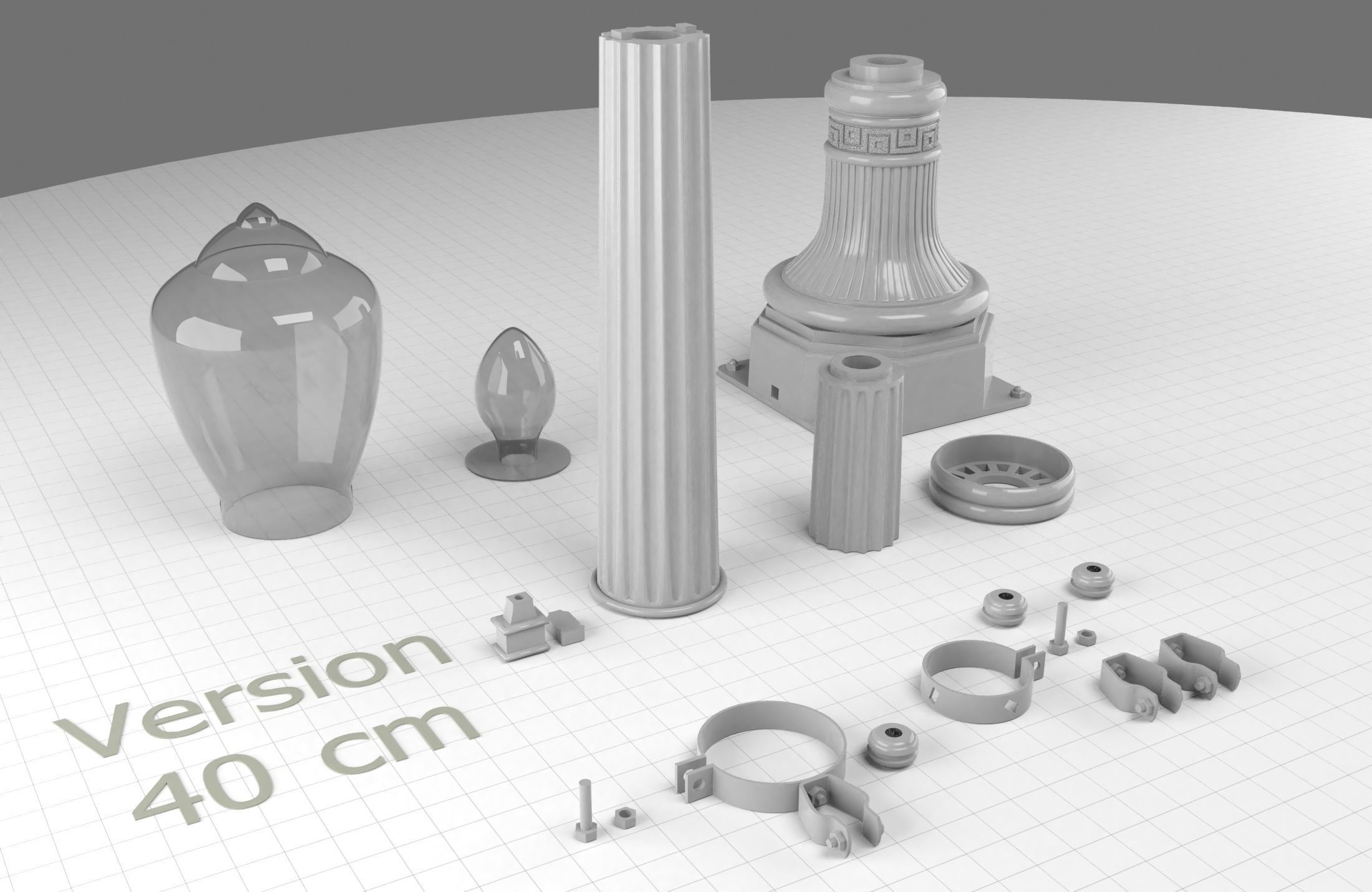 Street Light Bttf Did3D 1-8 Scale 3D Print 3D print model_9