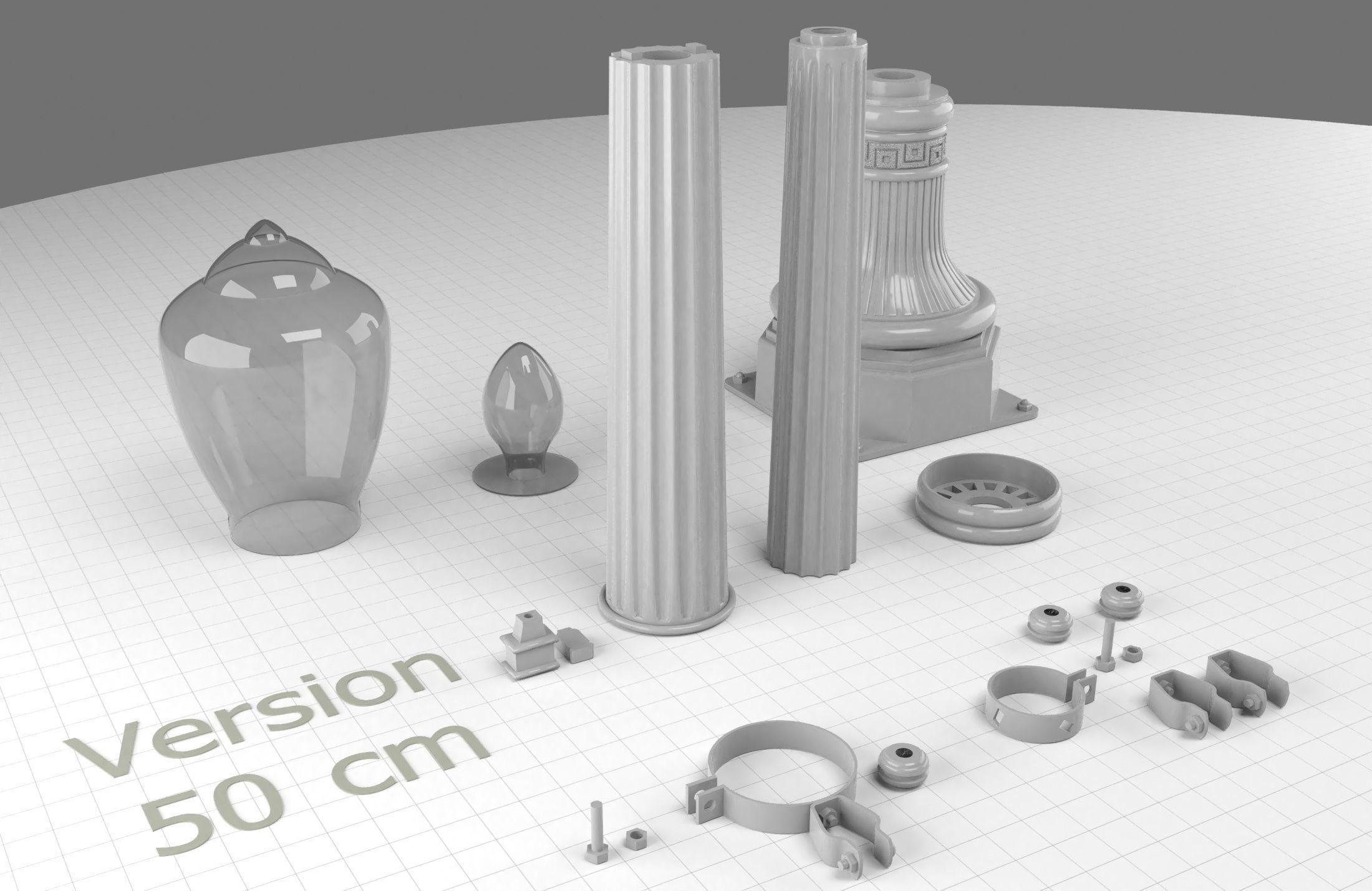 Street Light Bttf Did3D 1-8 Scale 3D Print 3D print model_10