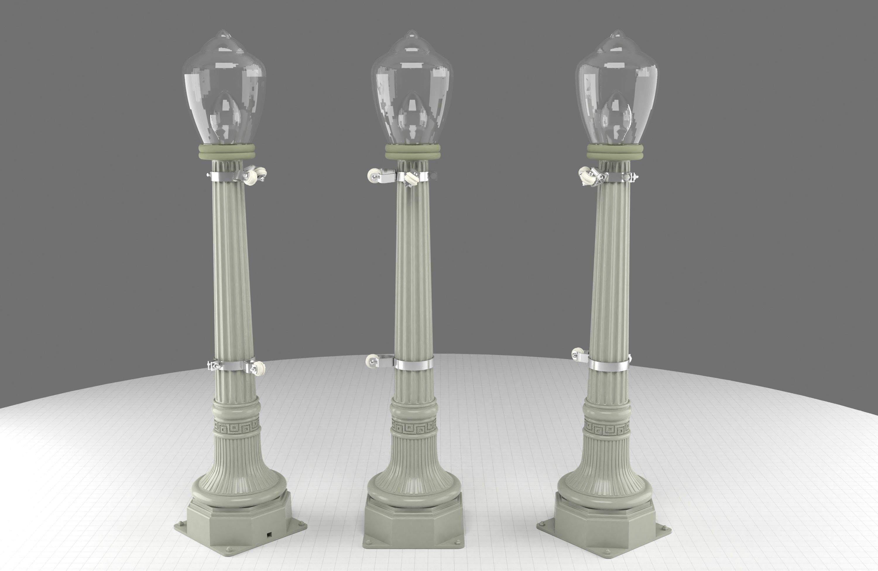 Street Light Bttf Did3D 1-8 Scale 3D Print 3D print model_11