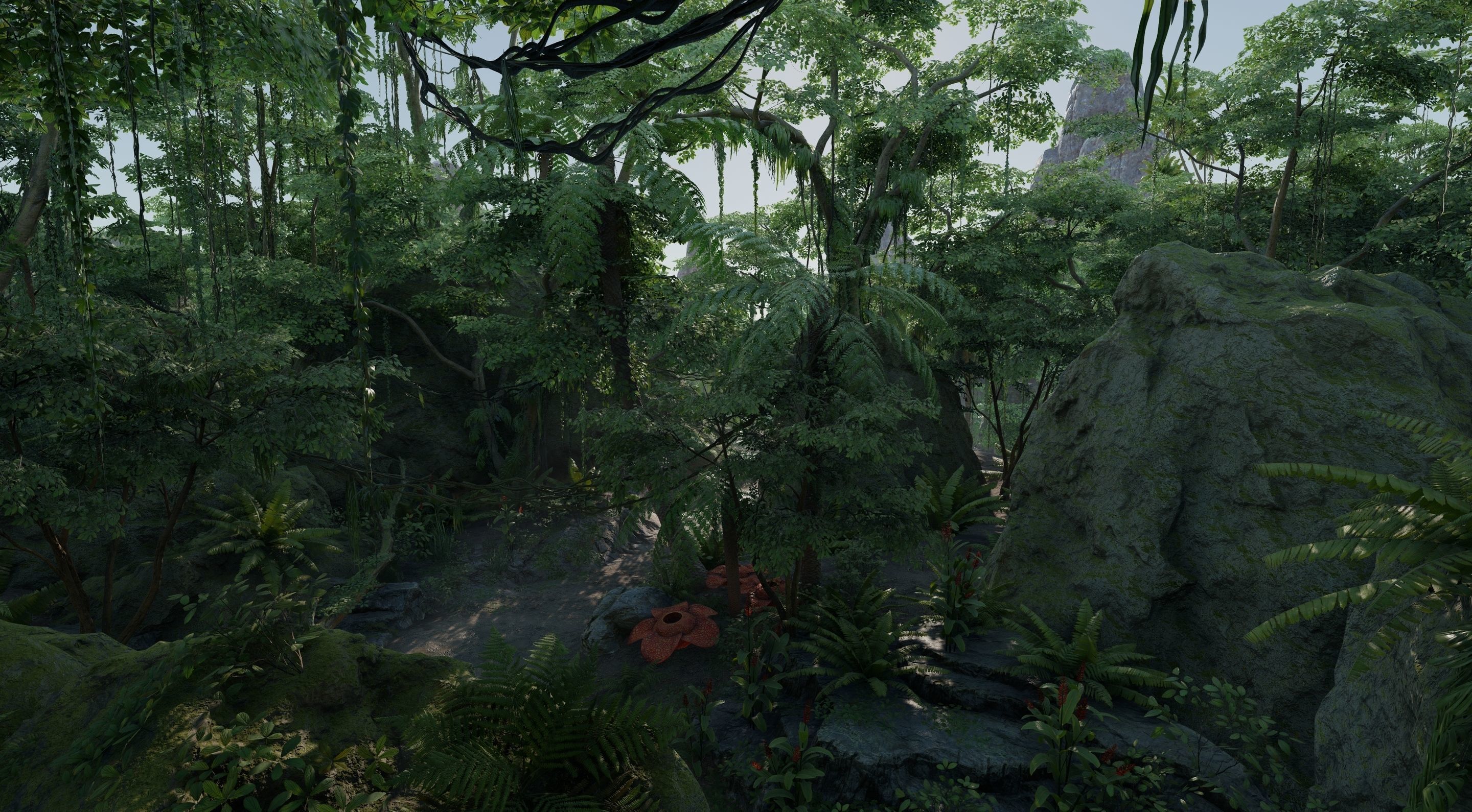 Tropical Jungle Pack UE4 Low-poly 3D model_22