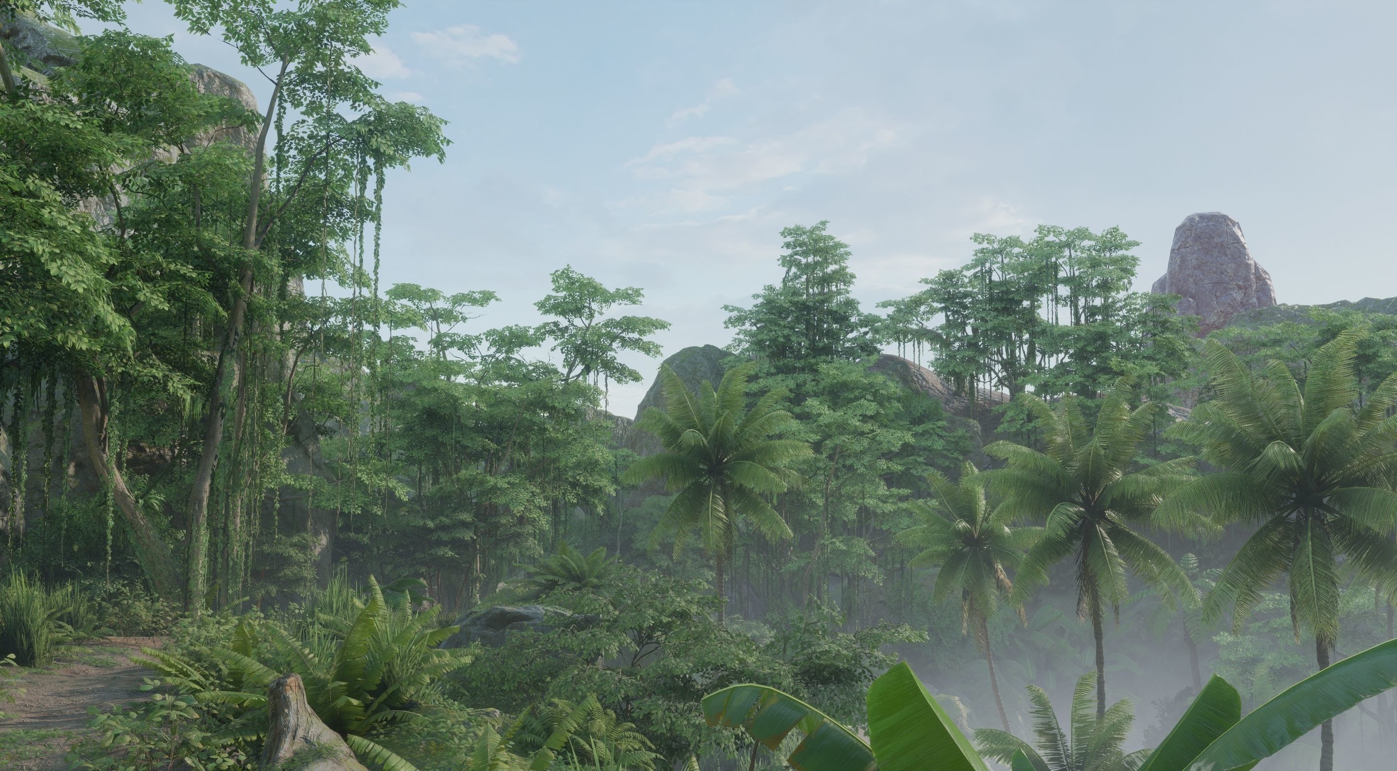 Tropical Jungle Pack UE4 Low-poly 3D model_5