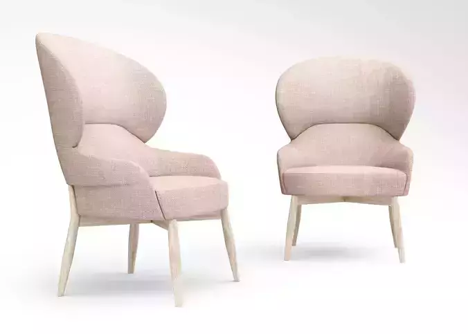 Billiani Spy 658  Wingback Armchair  3D model