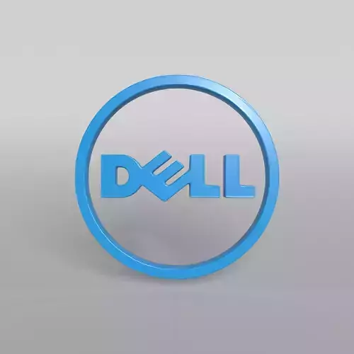DELL Logo 01 Free low-poly 3D model