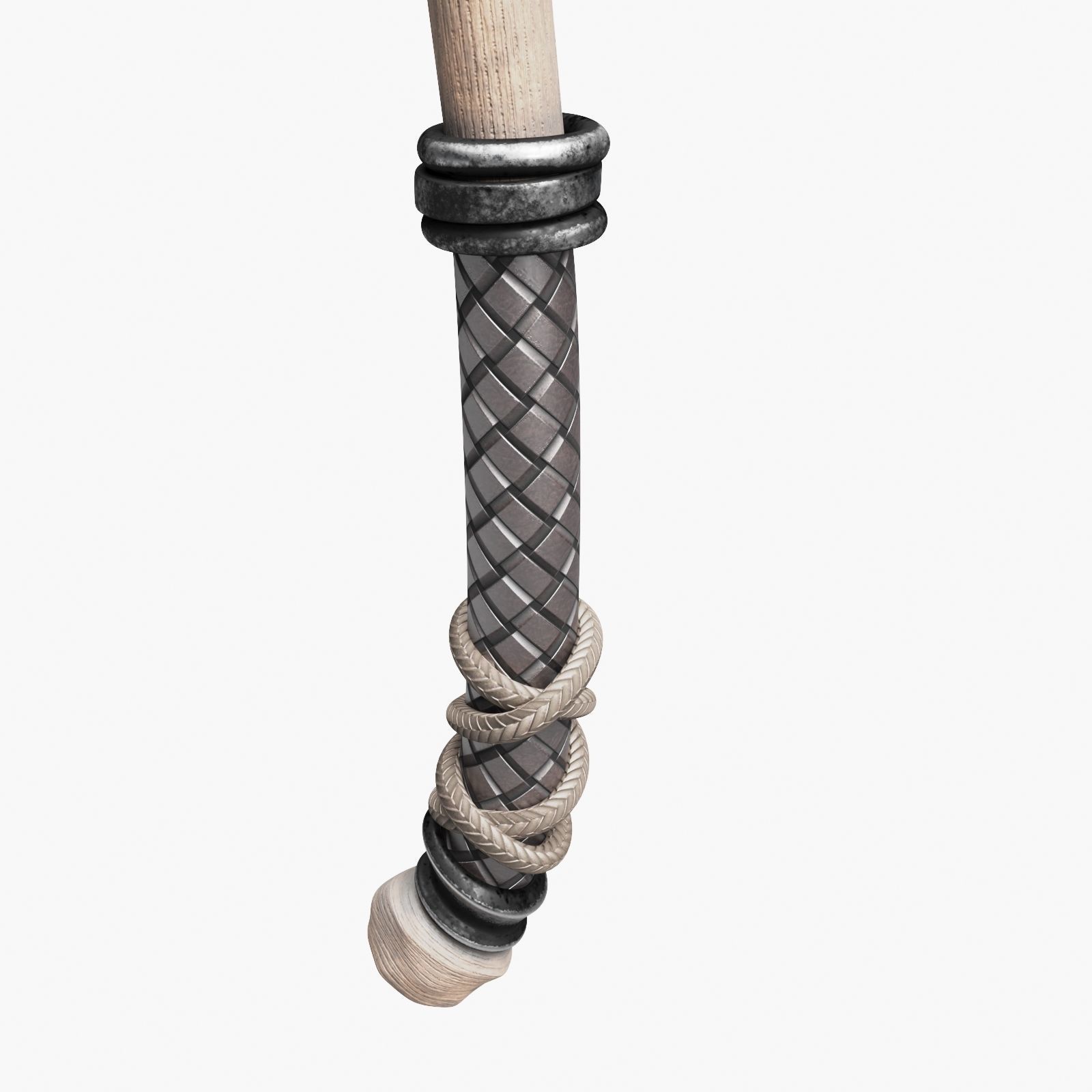 Medieval Battle Axe 3D model_6