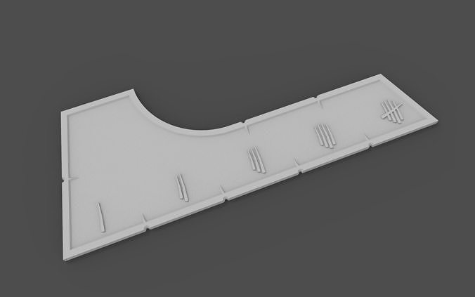 Warcry ruler blank 3D print model