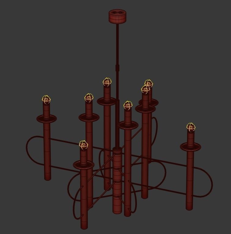 CHANDELIER BY SCIOLARI 3D model_3
