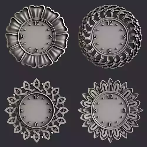 3d STL models for CNC router clocks C19 C20 C21 C22