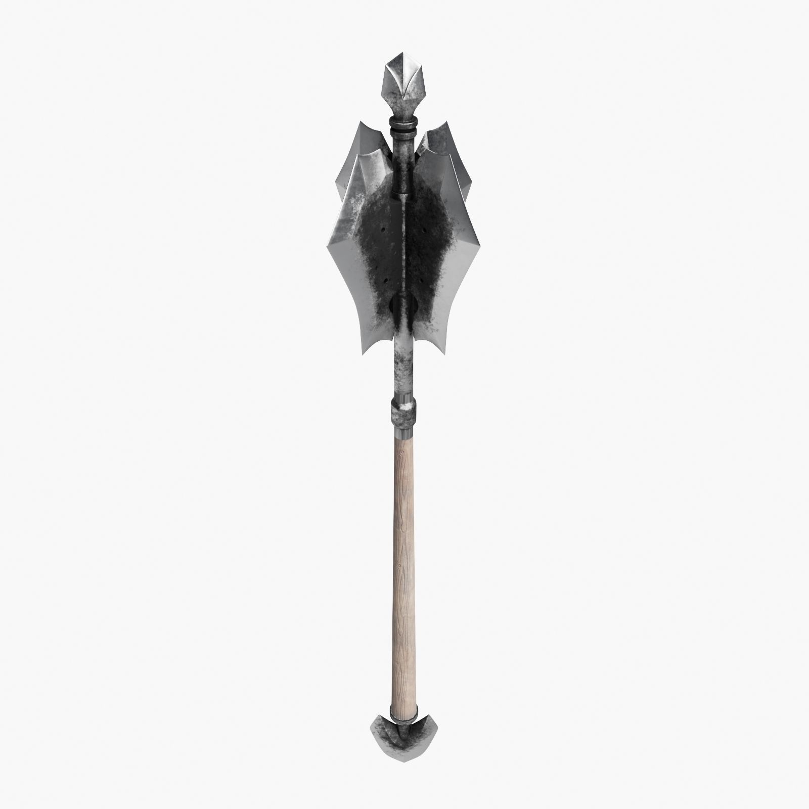 Medieval Battle Mace 3D model_3