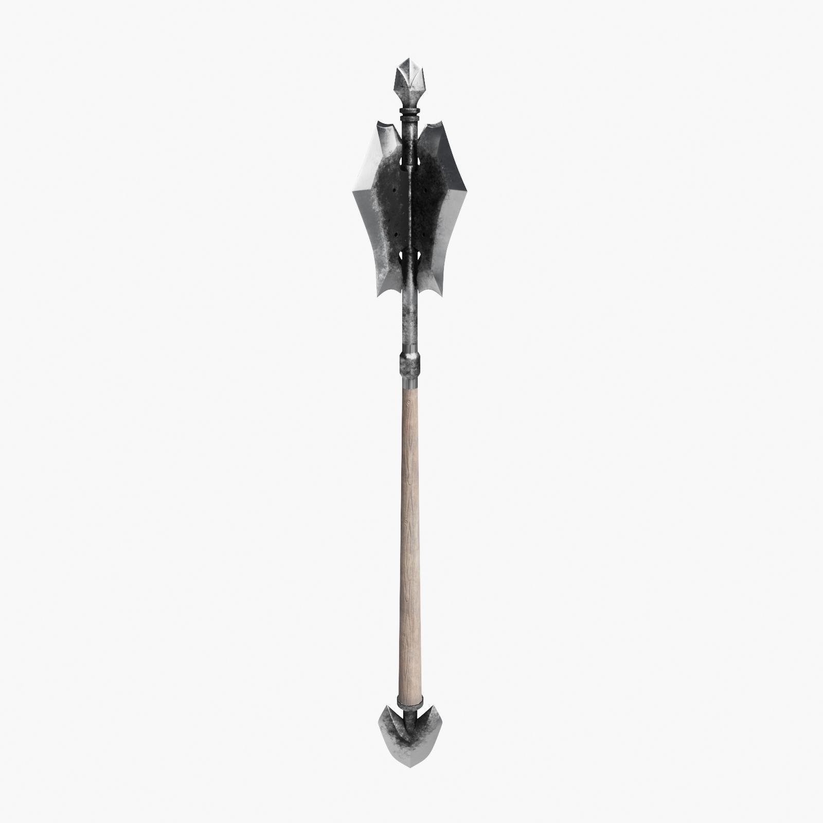 Medieval Battle Mace 3D model_10