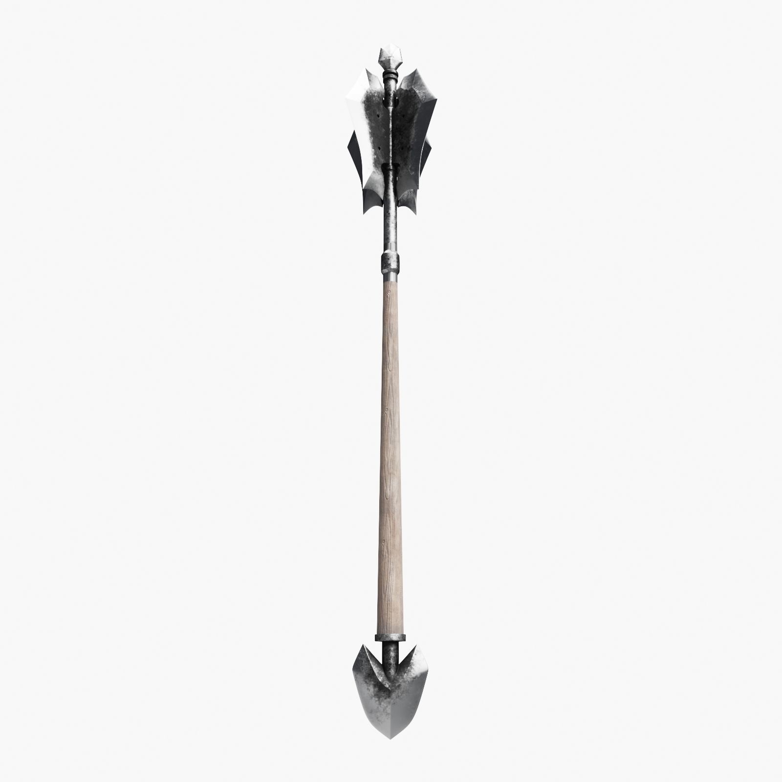 Medieval Battle Mace 3D model_2