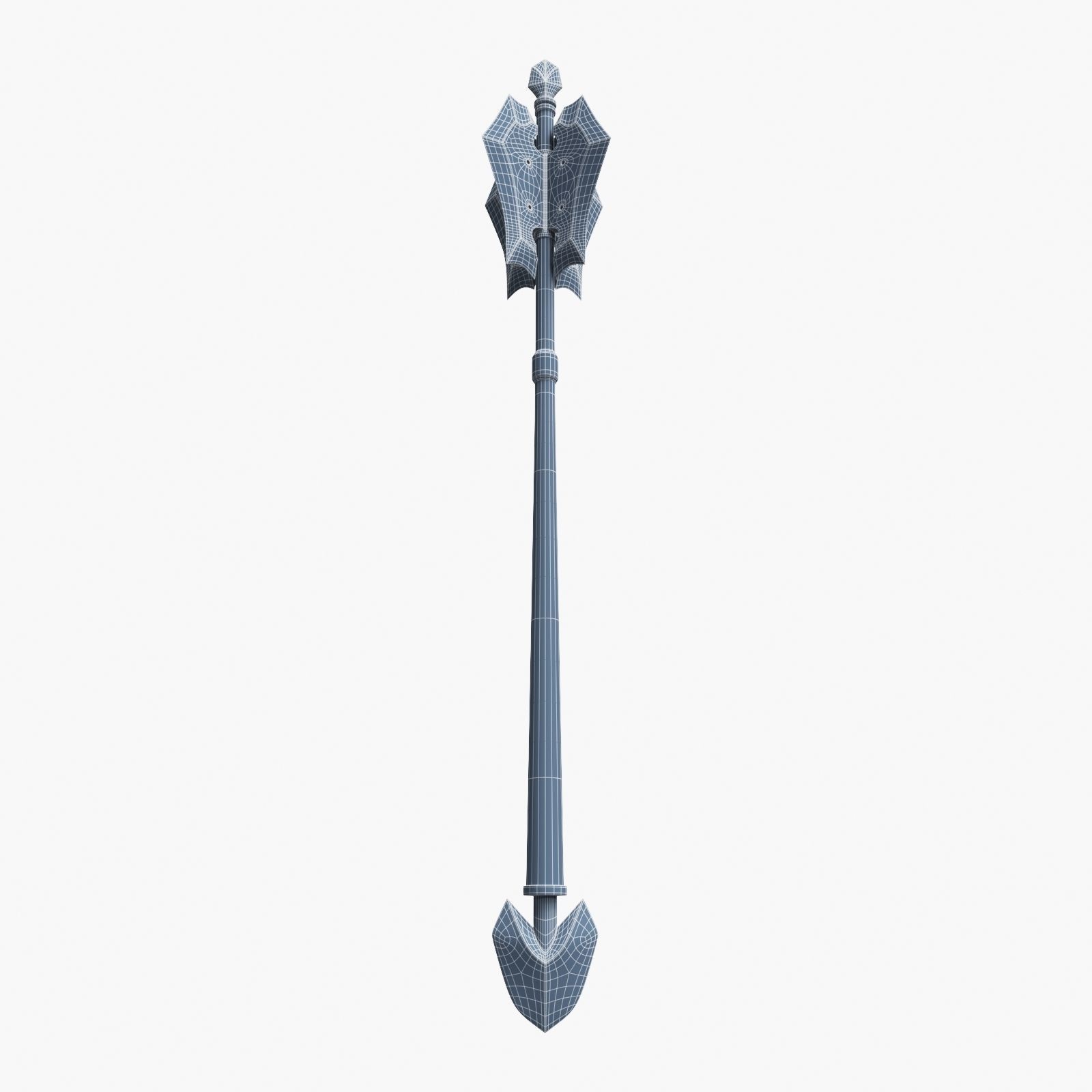 Medieval Battle Mace 3D model_18