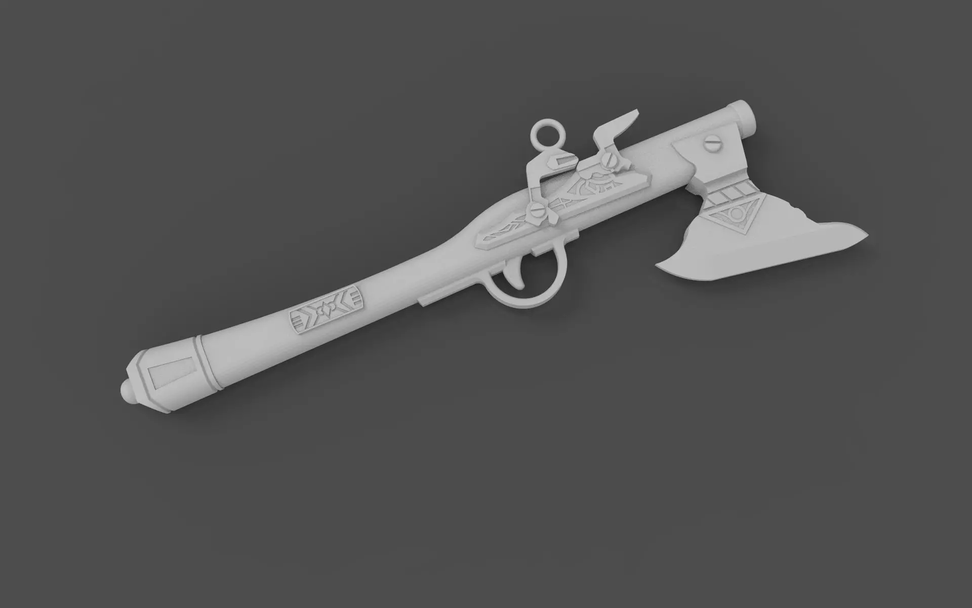 pistolaxe axe 3D print model_0