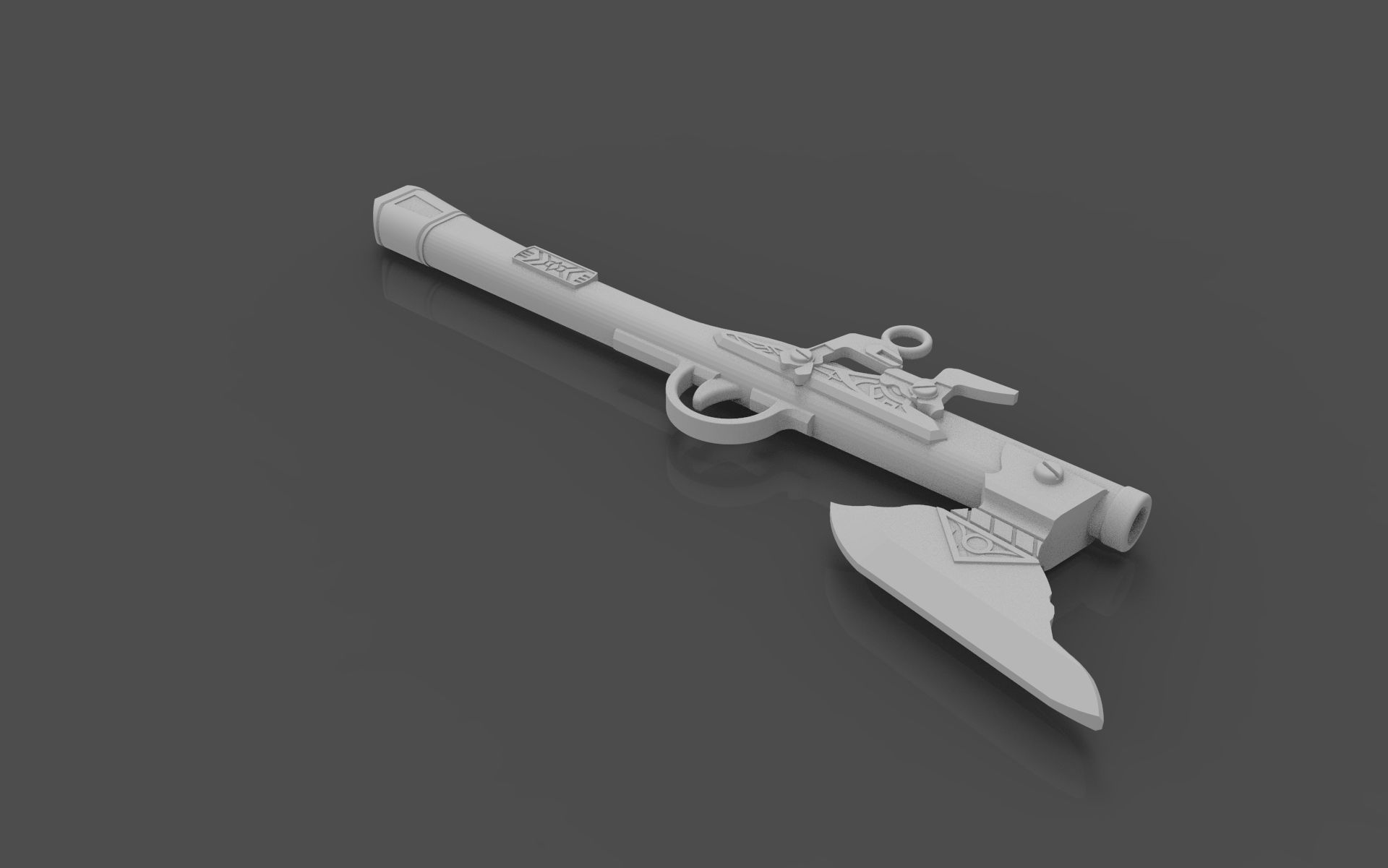 pistolaxe axe 3D print model_1