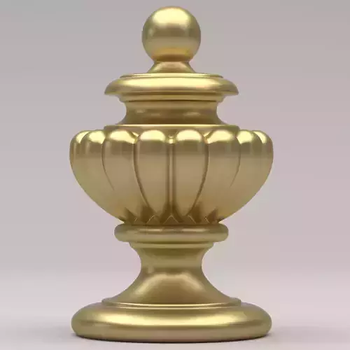 Carved Finial 3D model