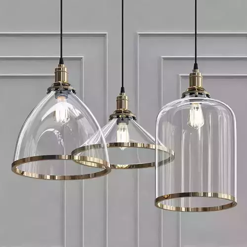 Franklin Glass Pendant 3D model