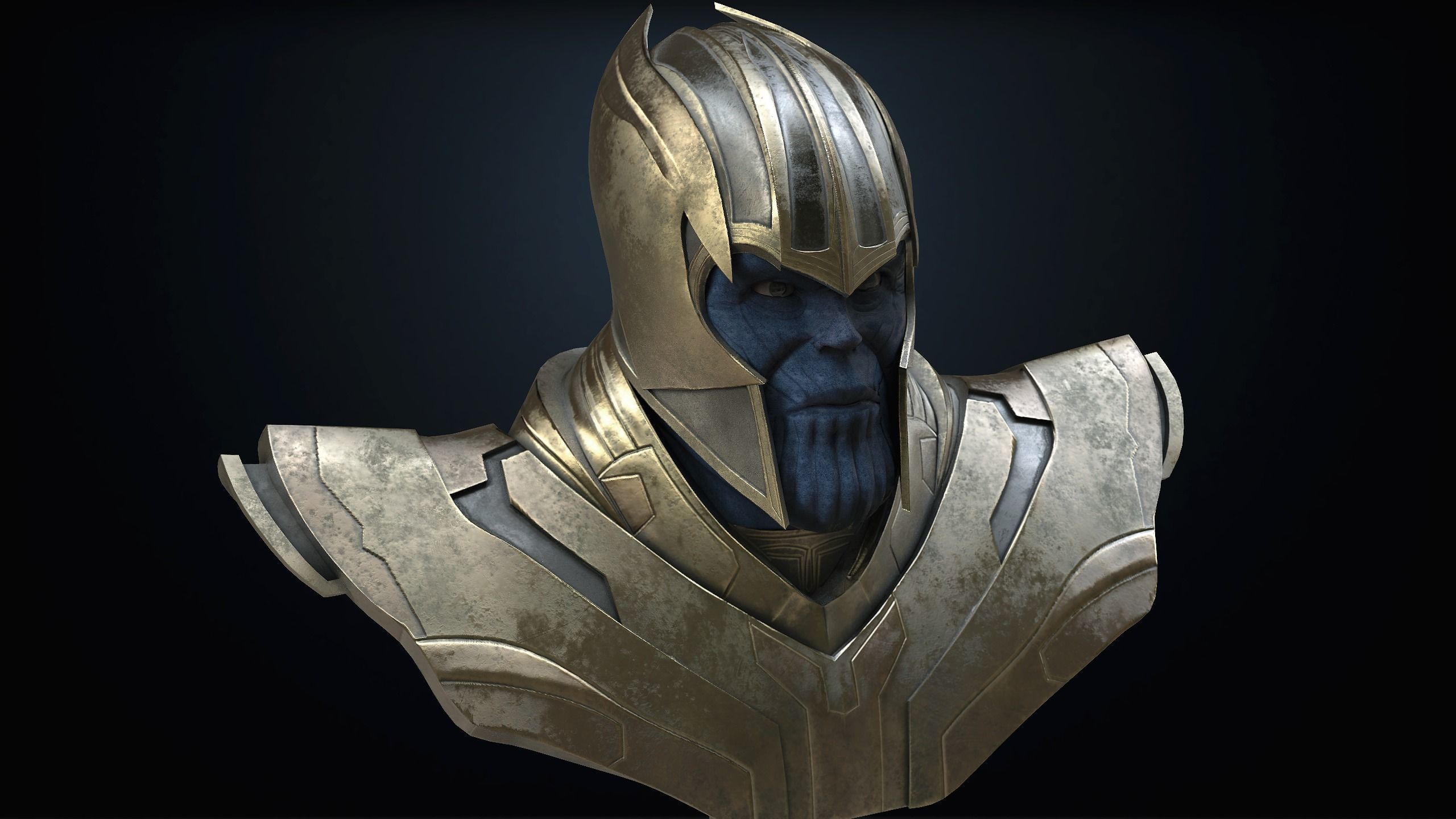 Thanos bust 3D model_4