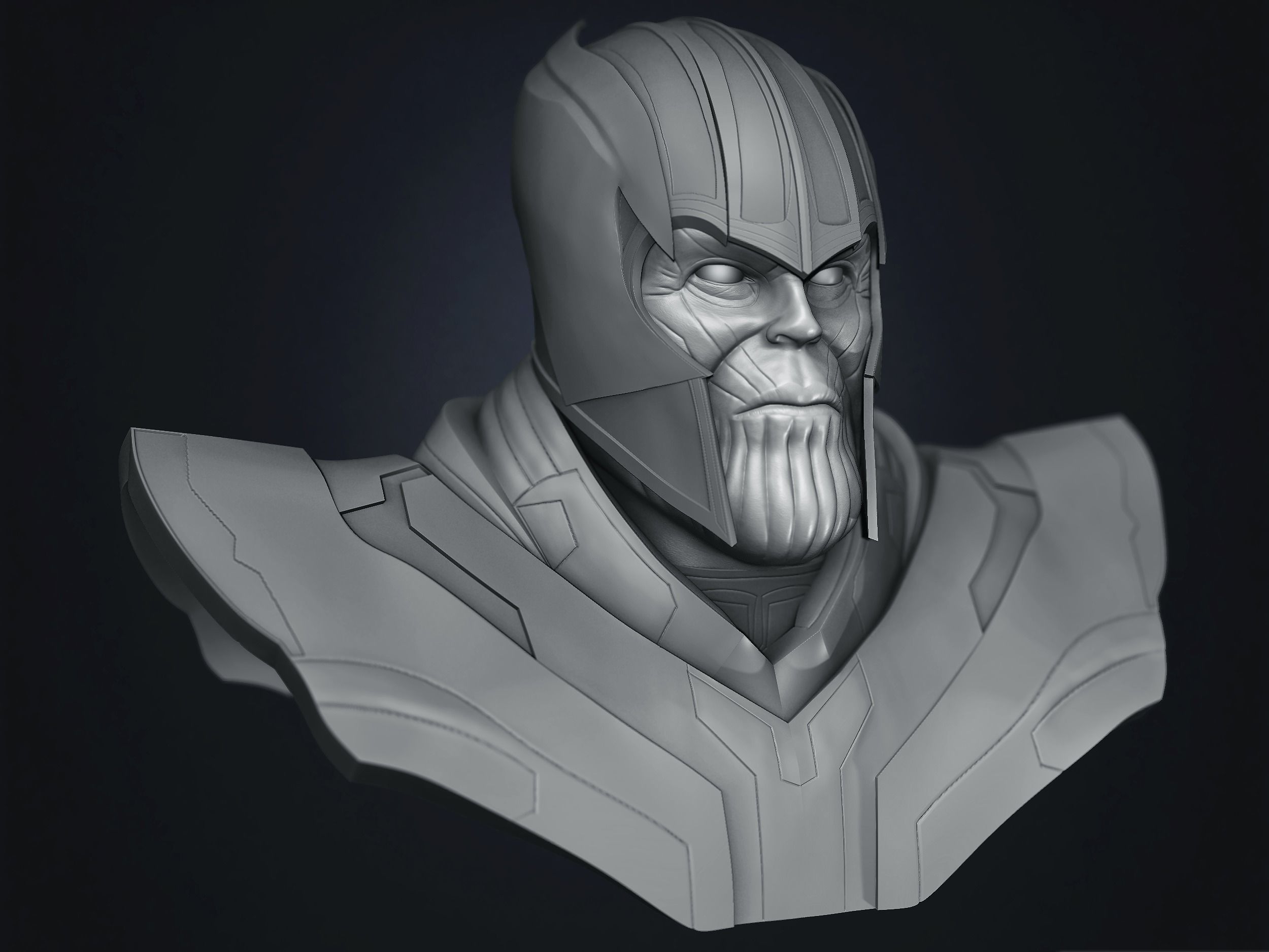 Thanos bust 3D model_1