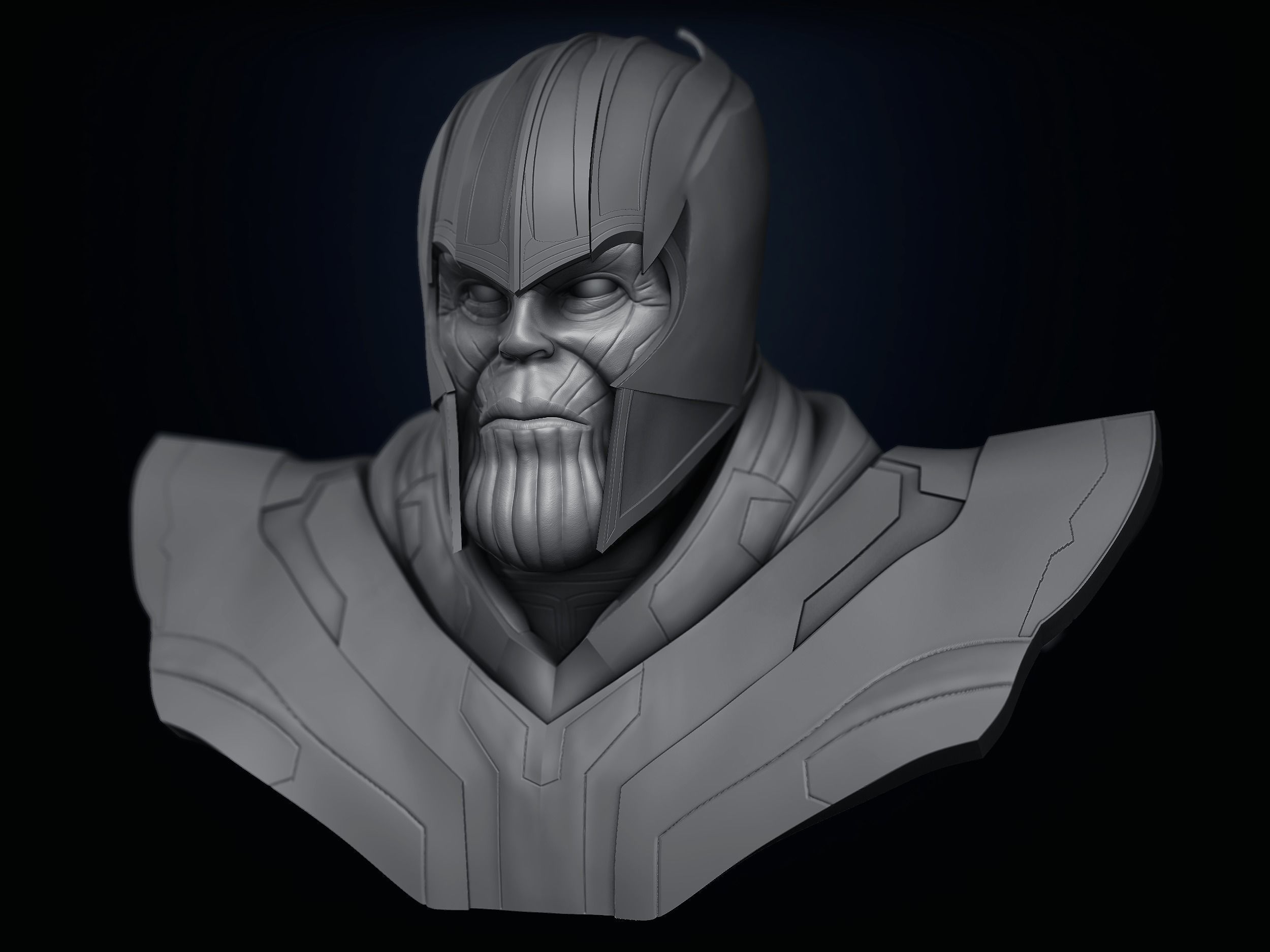 Thanos bust 3D model_2