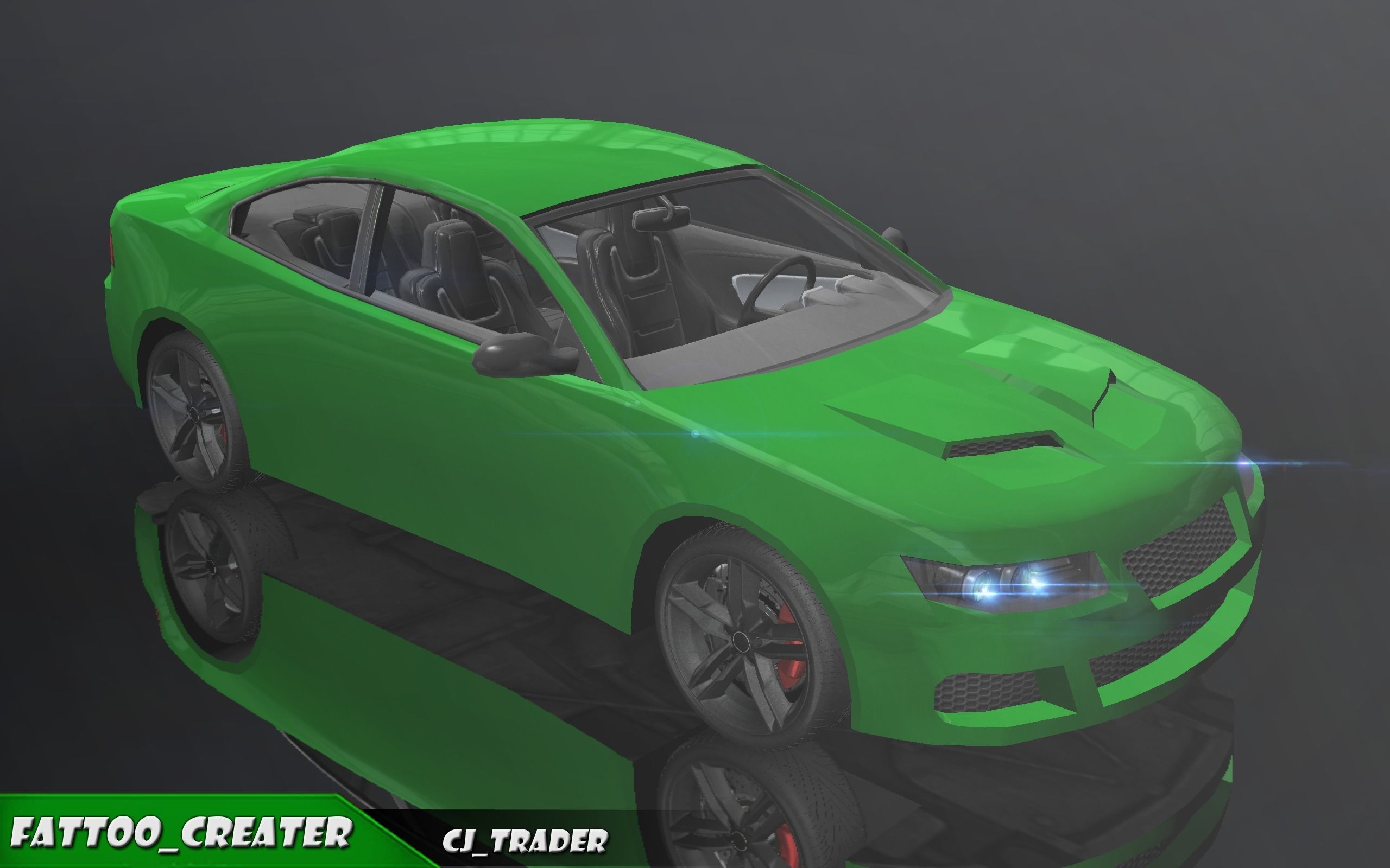 Lowpoly Sports Car Racing Car 3D Model Low-poly 3D model_5