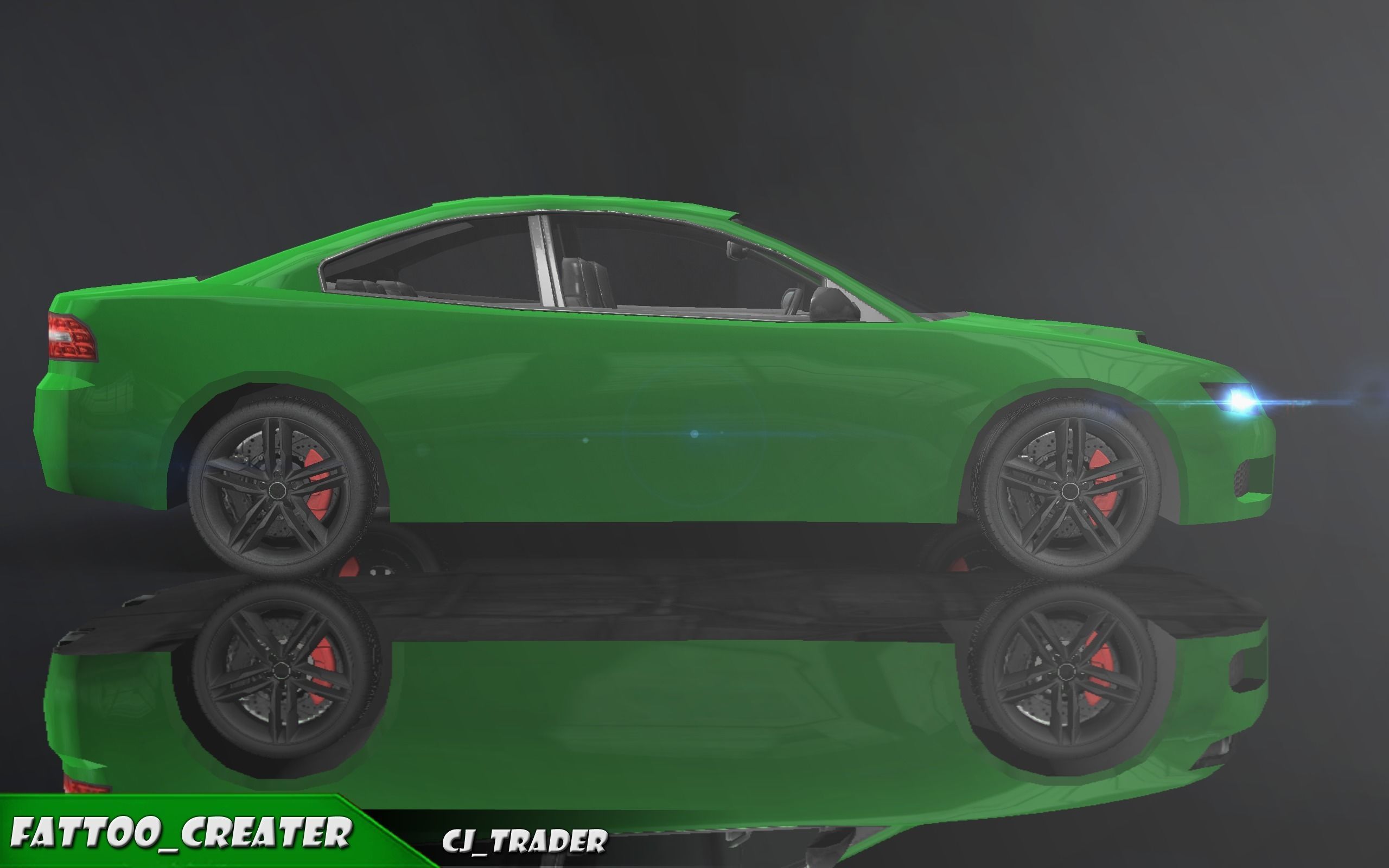 Lowpoly Sports Car Racing Car 3D Model Low-poly 3D model_6